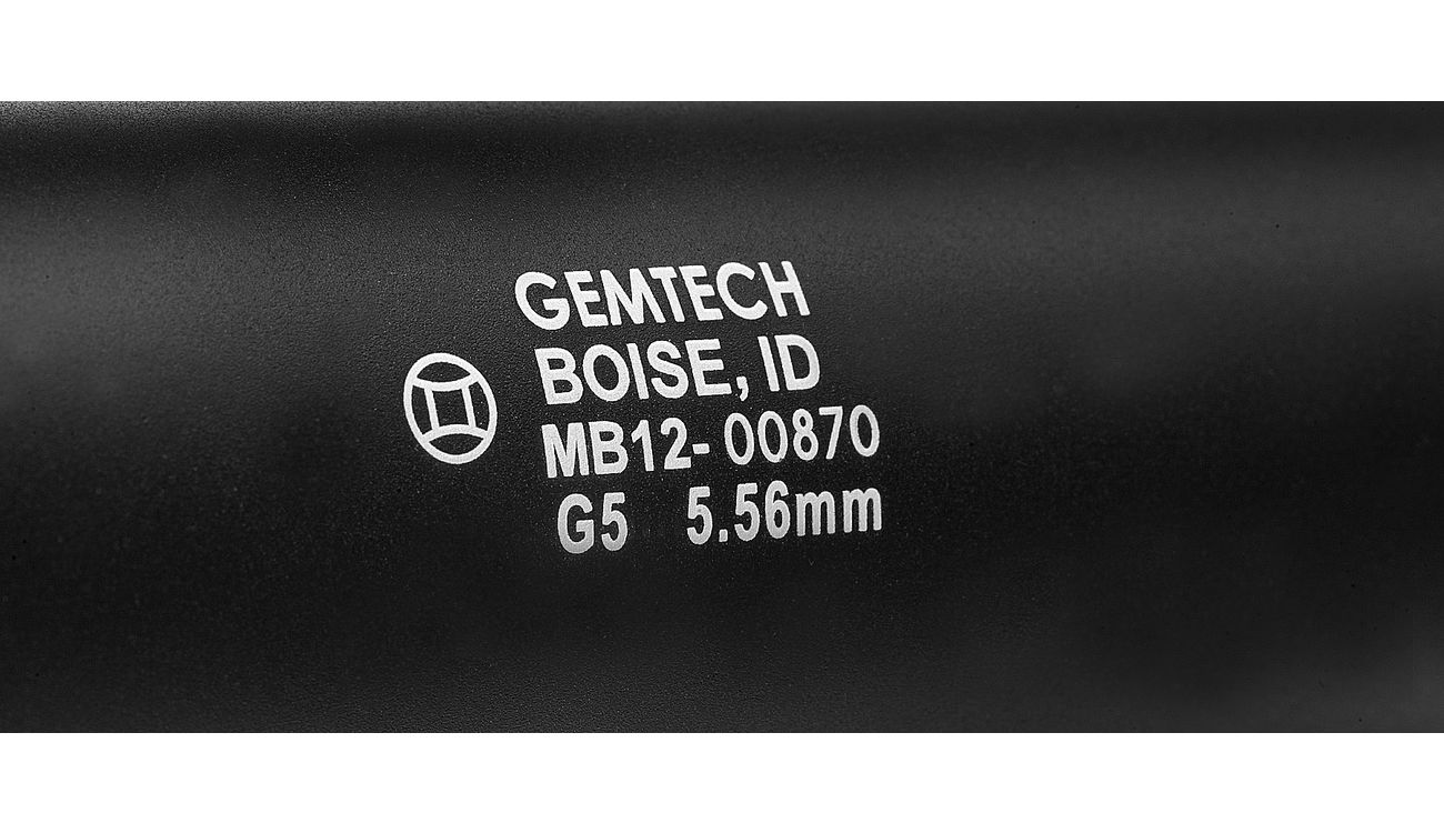 Madbull / Gemtech G5 Aluminium Silencer inkl. Flash-Hider schwarz 14mm - Bild 4