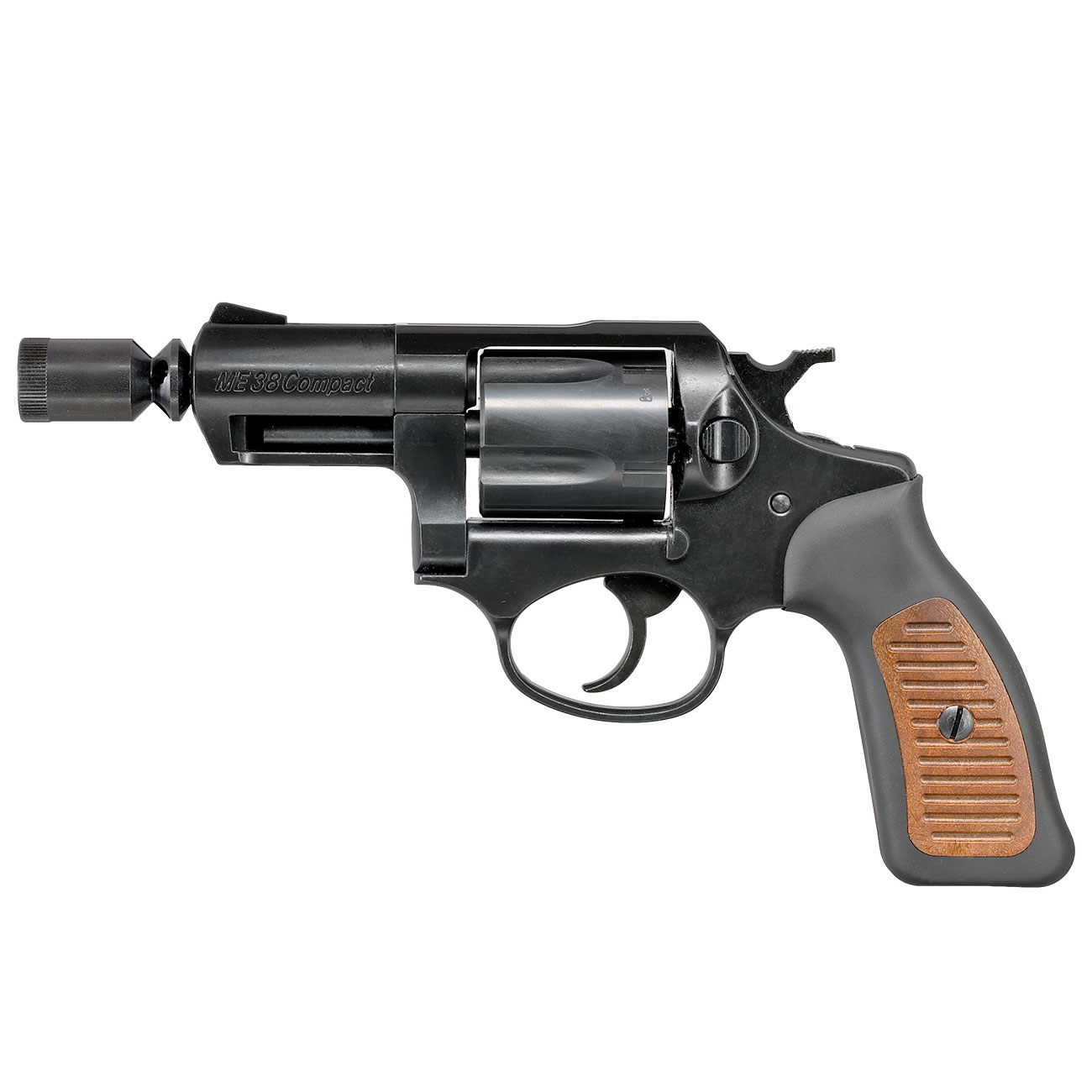 ME38 Compact Schreckschussrevolver Kaliber 9 mm R.K. brniert Holzoptik Bild 10