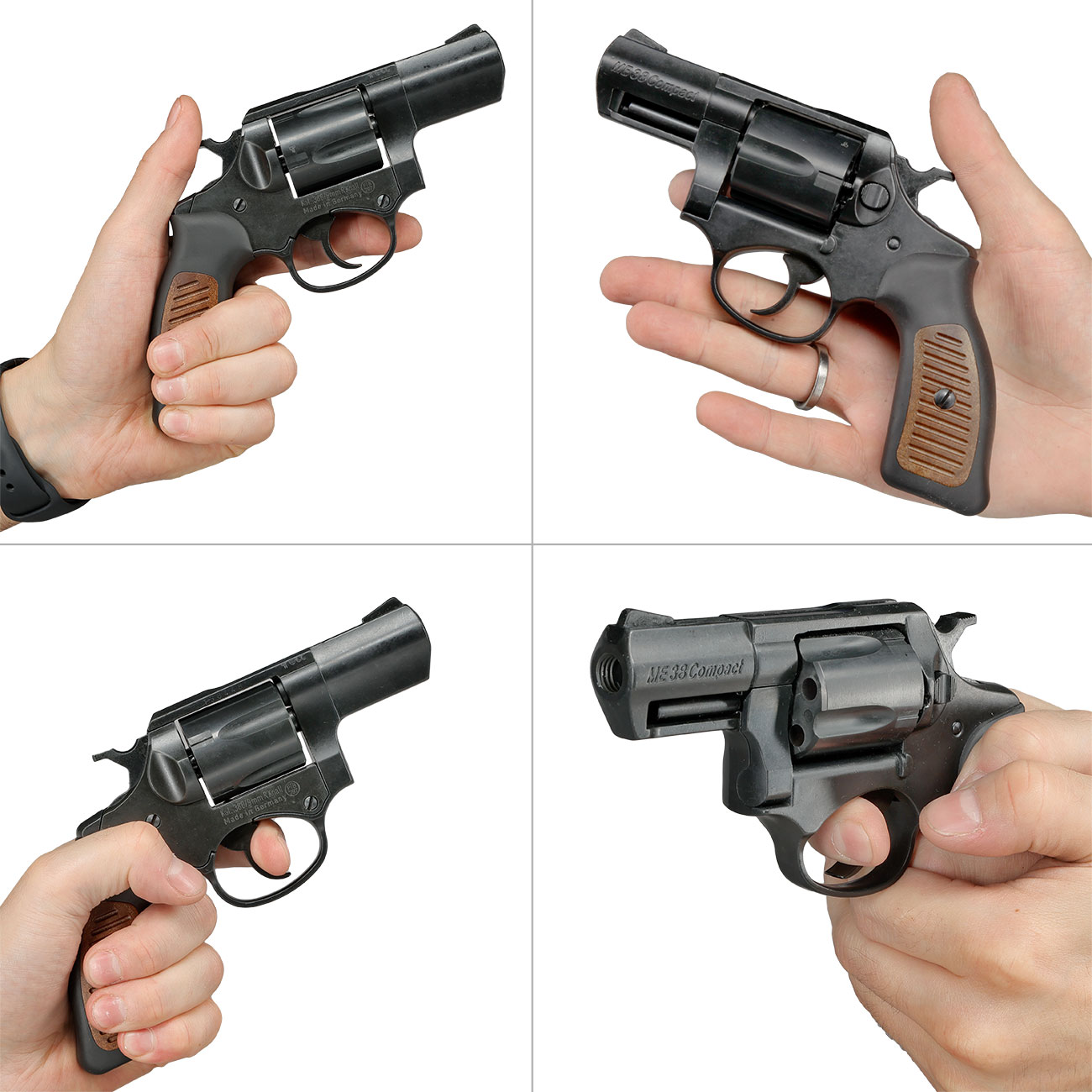 ME38 Compact Schreckschussrevolver Kaliber 9 mm R.K. brniert Holzoptik Bild 11