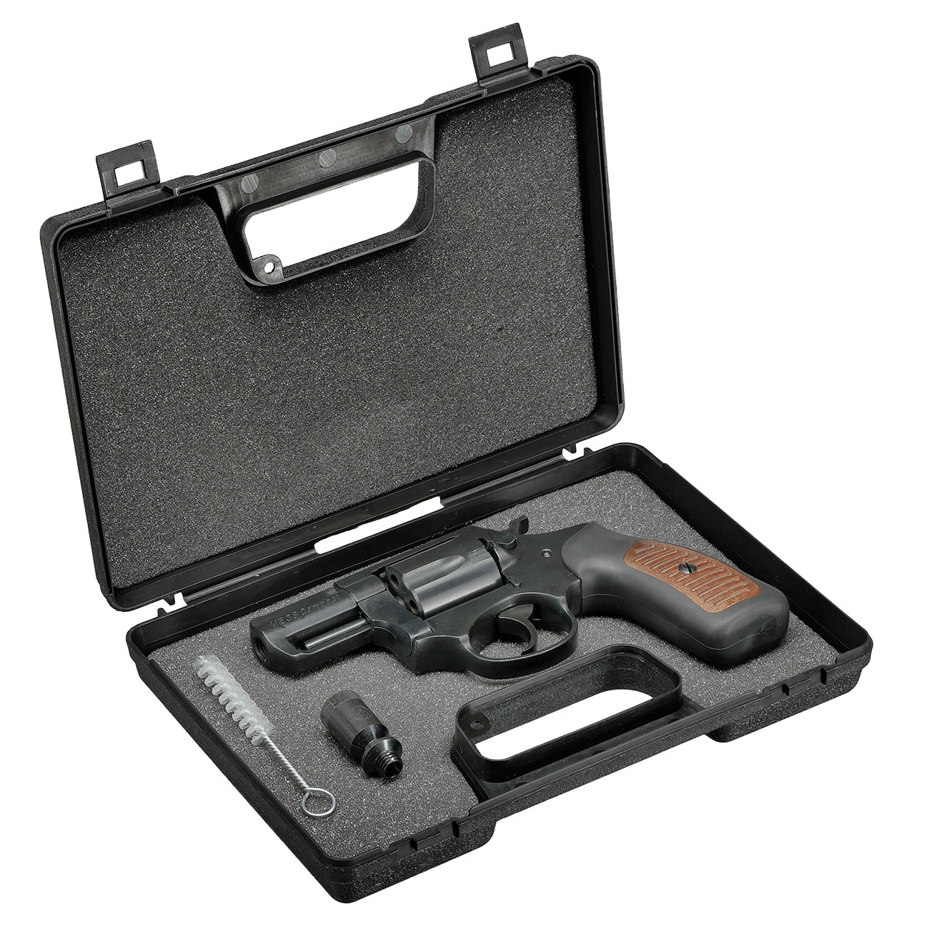 ME38 Compact Schreckschussrevolver Kaliber 9 mm R.K. brniert Holzoptik Bild 4
