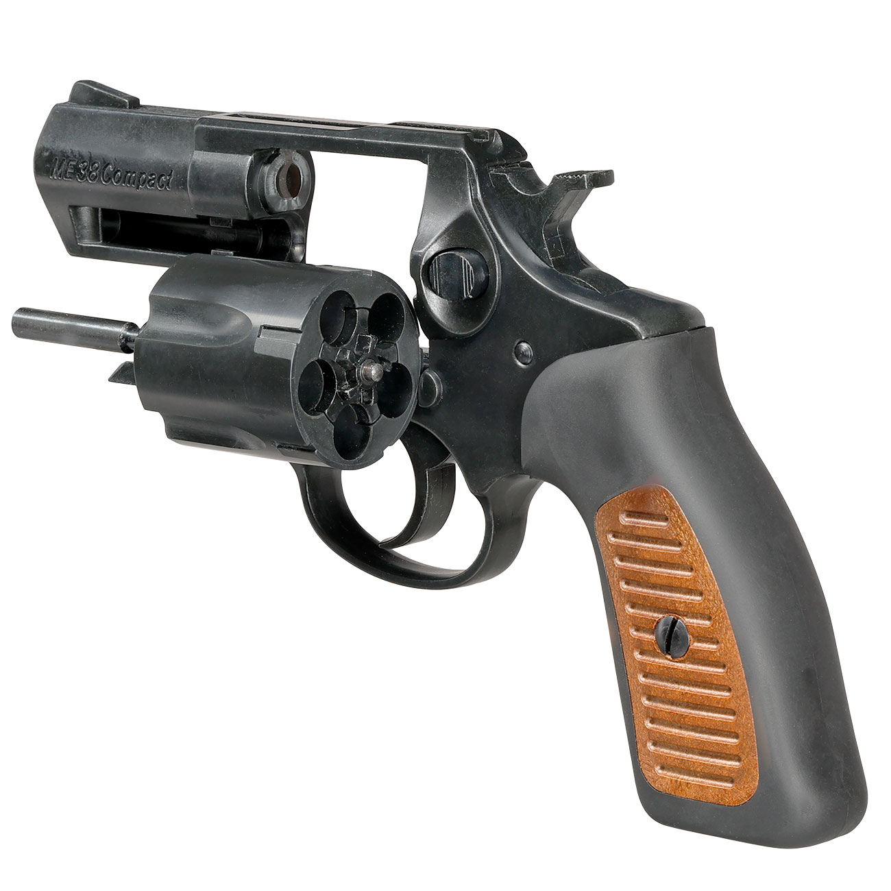 ME38 Compact Schreckschussrevolver Kaliber 9 mm R.K. brniert Holzoptik Bild 7