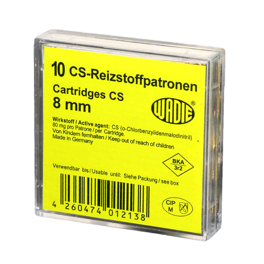 Wadie CS Gaspatronen Kaliber 8mm 10 Stck Bild 1