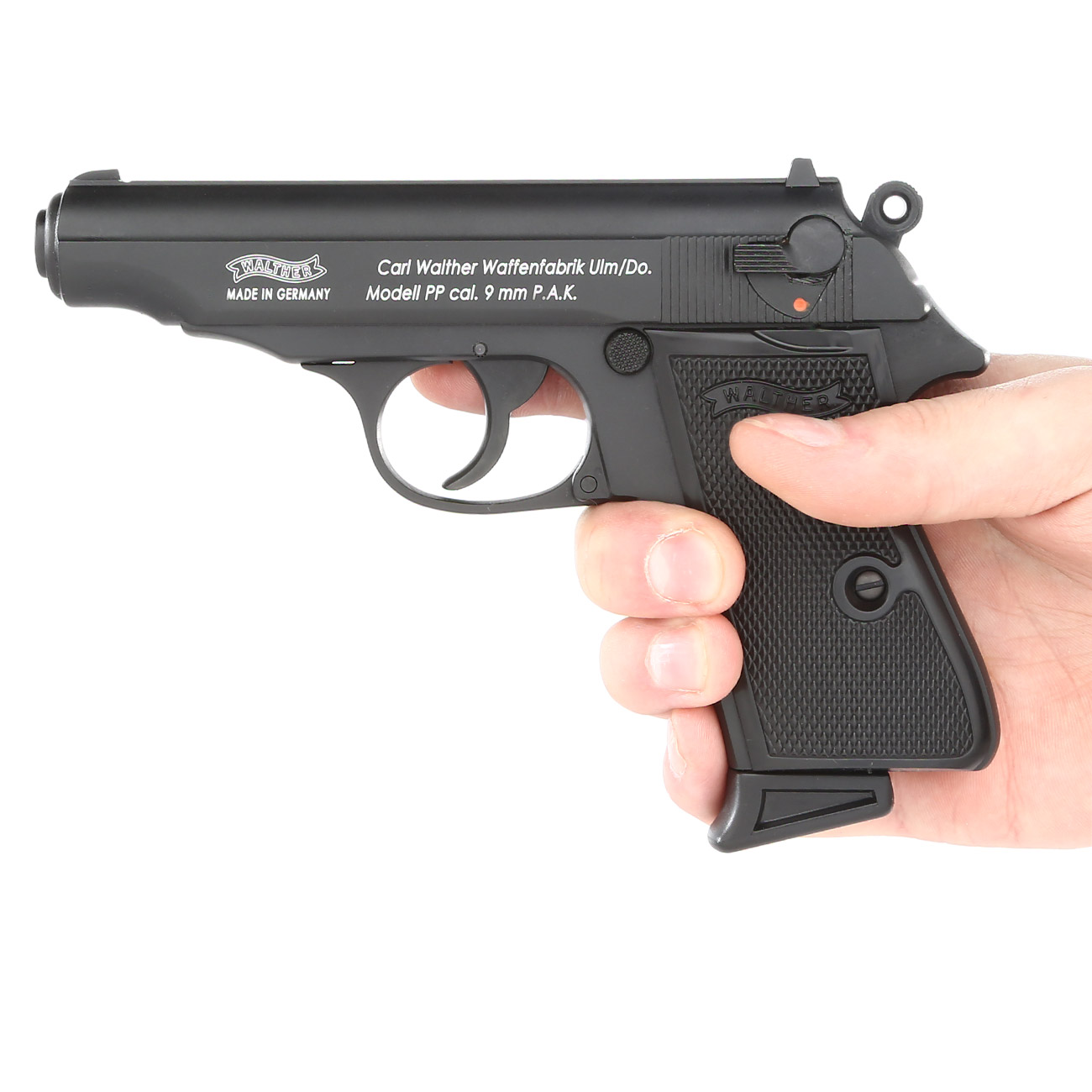 Walther PP Schreckschuss Pistole Kal. 9mm P.A.K. schwarz brüniert Bild 5