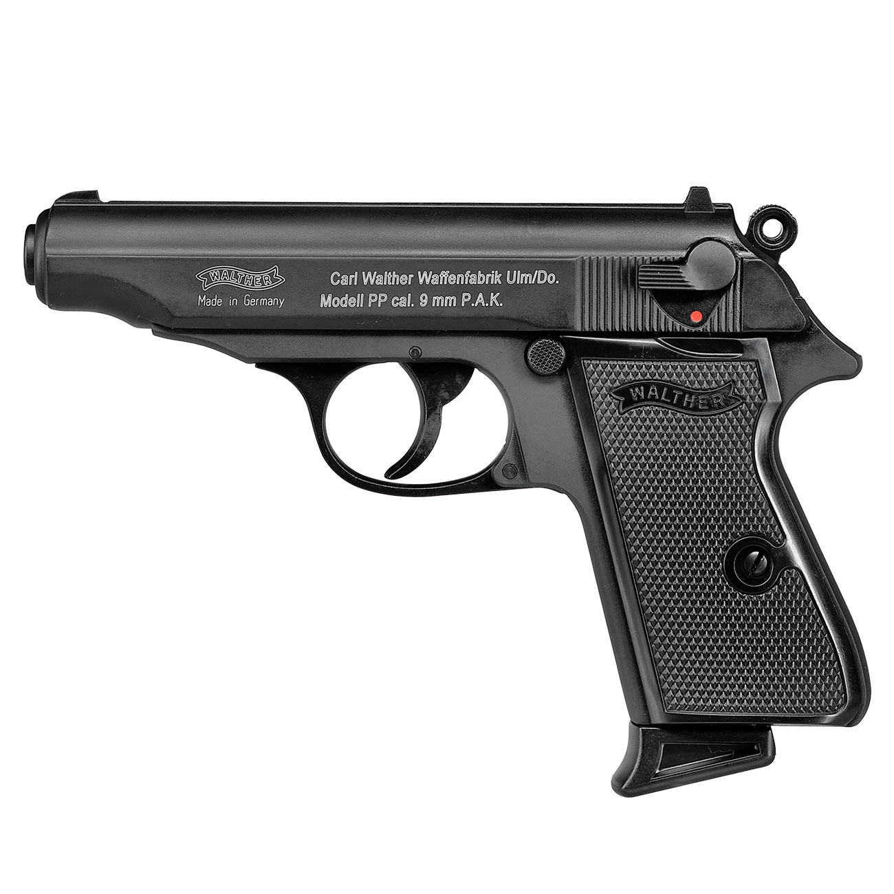 Walther PP Schreckschuss Pistole Kal. 9mm P.A.K. schwarz brniert