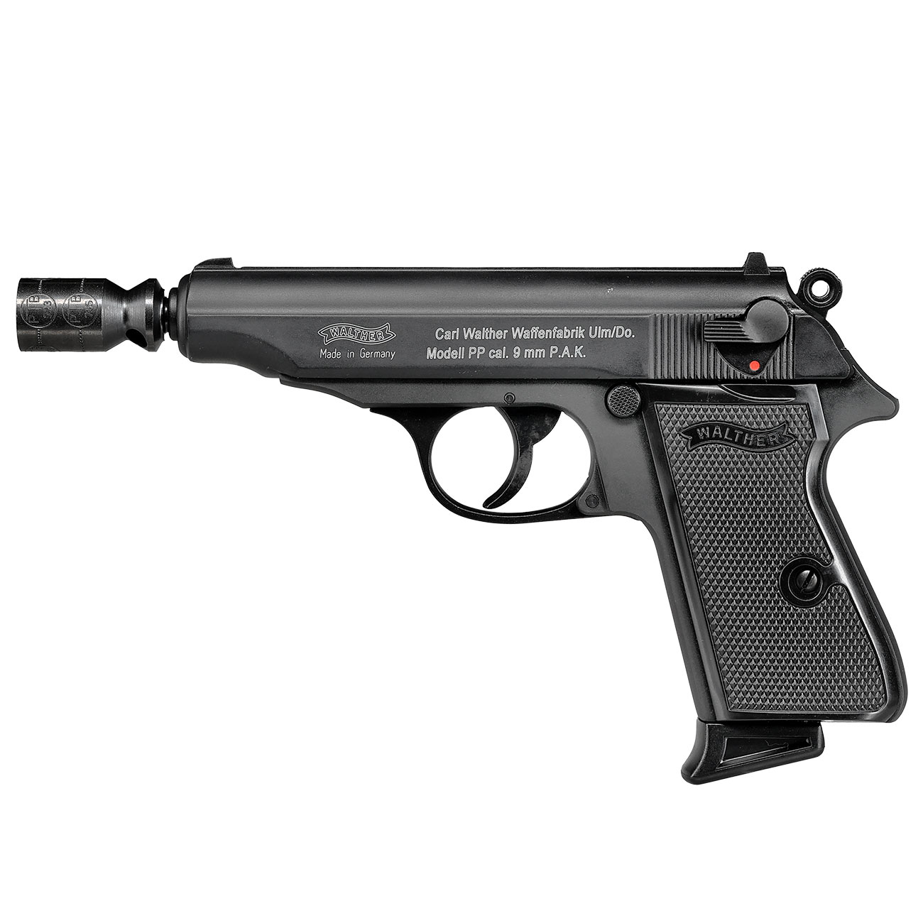 Walther PP Schreckschuss Pistole Kal. 9mm P.A.K. schwarz brniert Bild 10
