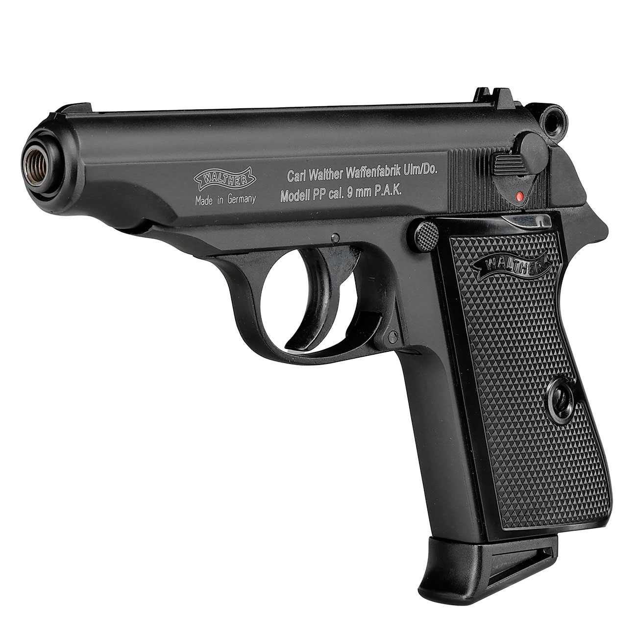 Walther PP Schreckschuss Pistole Kal. 9mm P.A.K. schwarz brniert Bild 2
