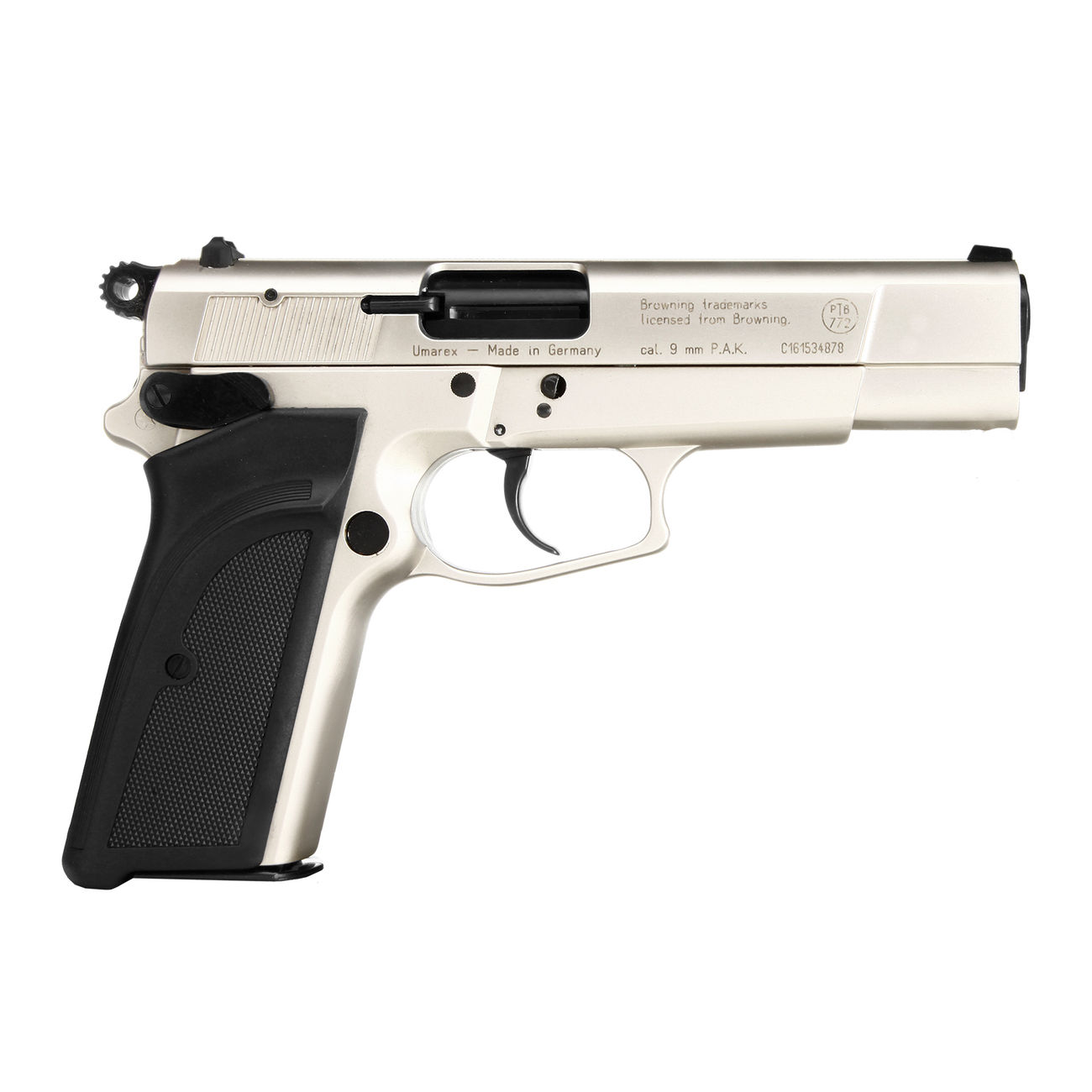 Browning GPDA 9 Schreckschuss Pistole Kal. 9mm P.A.K. vernickelt Bild 1