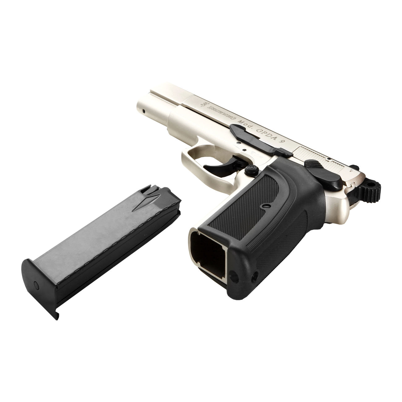 Browning GPDA 9 Schreckschuss Pistole Kal. 9mm P.A.K. vernickelt Bild 1