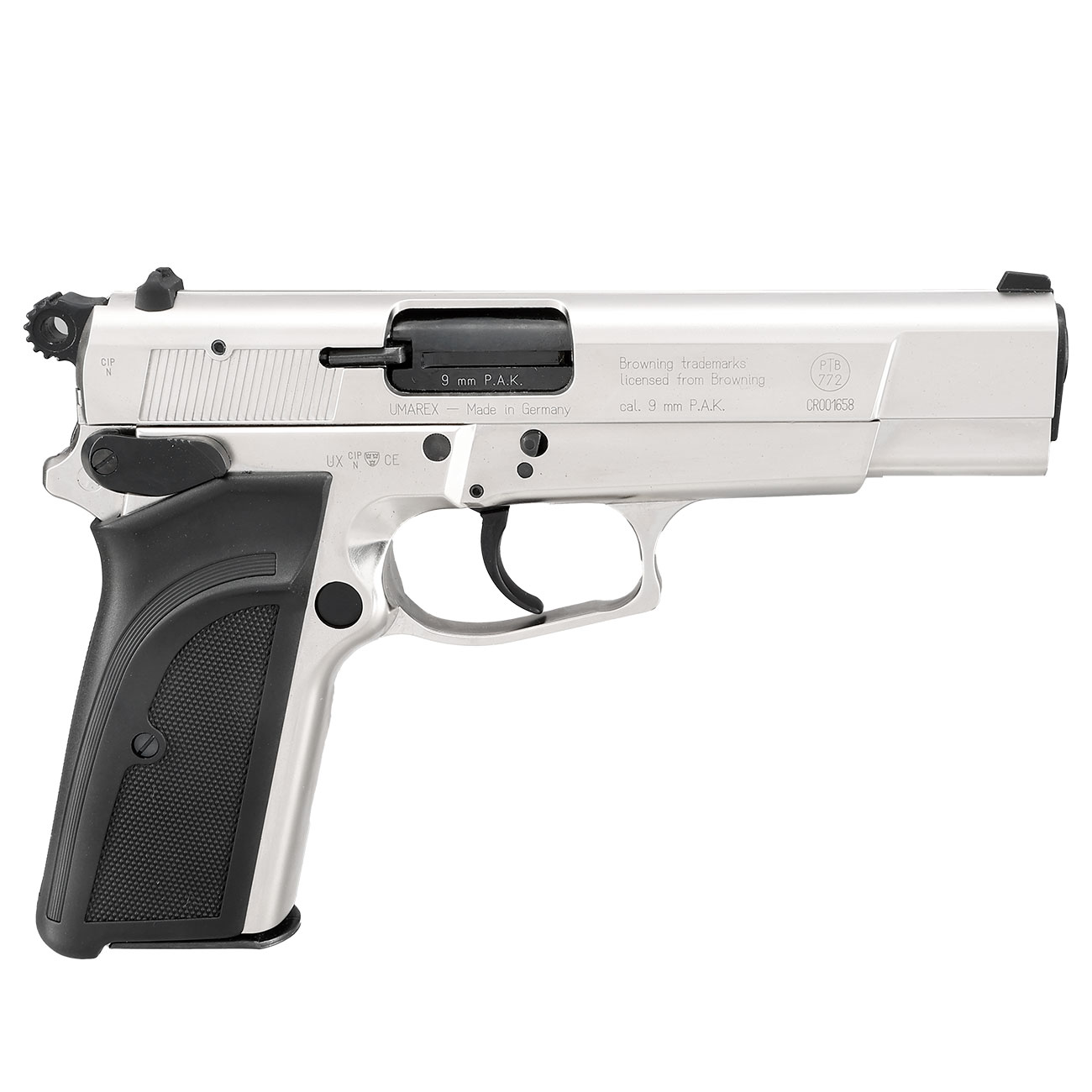 Browning GPDA 9 Schreckschuss Pistole Kal. 9mm P.A.K. vernickelt Bild 3