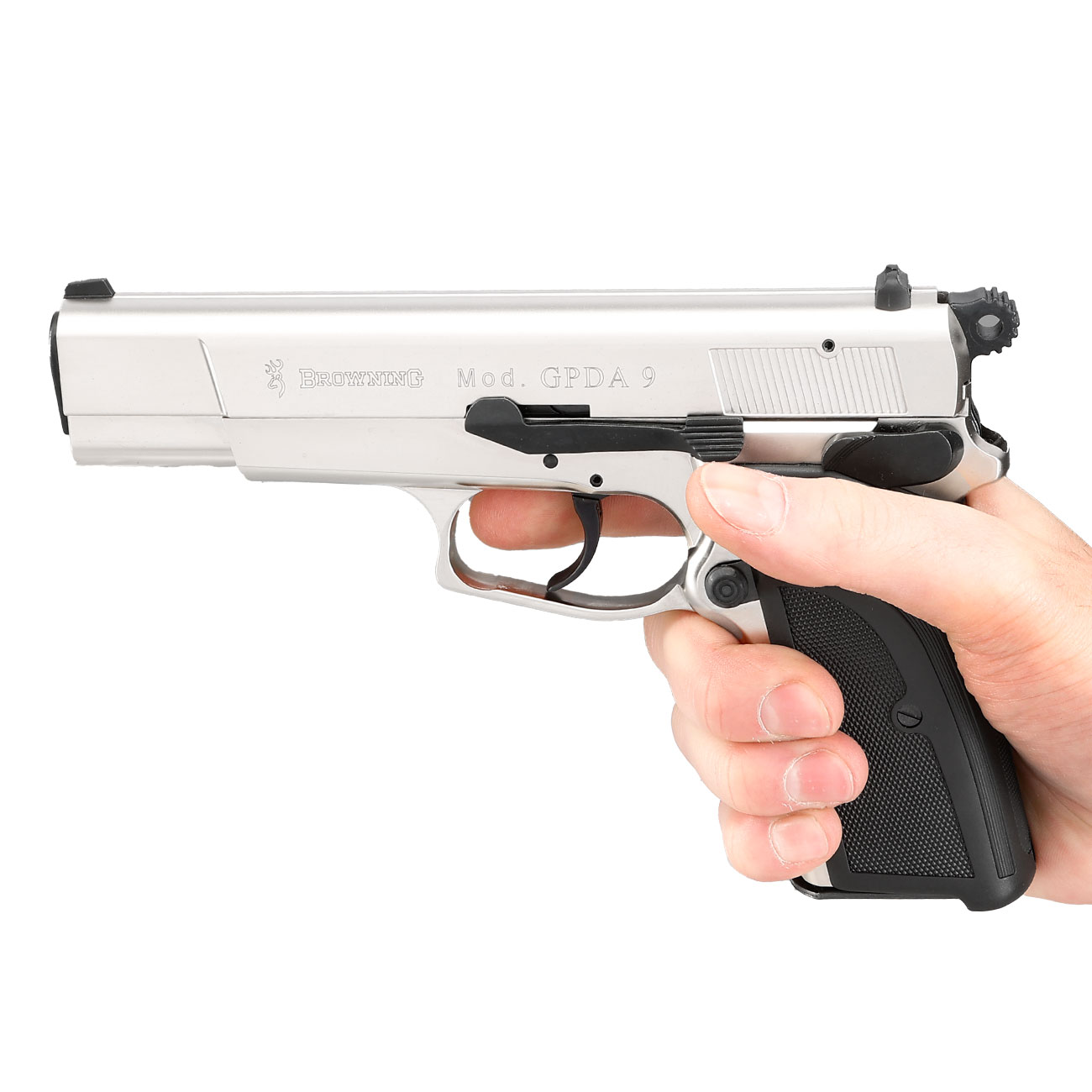 Browning GPDA 9 Schreckschuss Pistole Kal. 9mm P.A.K. vernickelt Bild 5