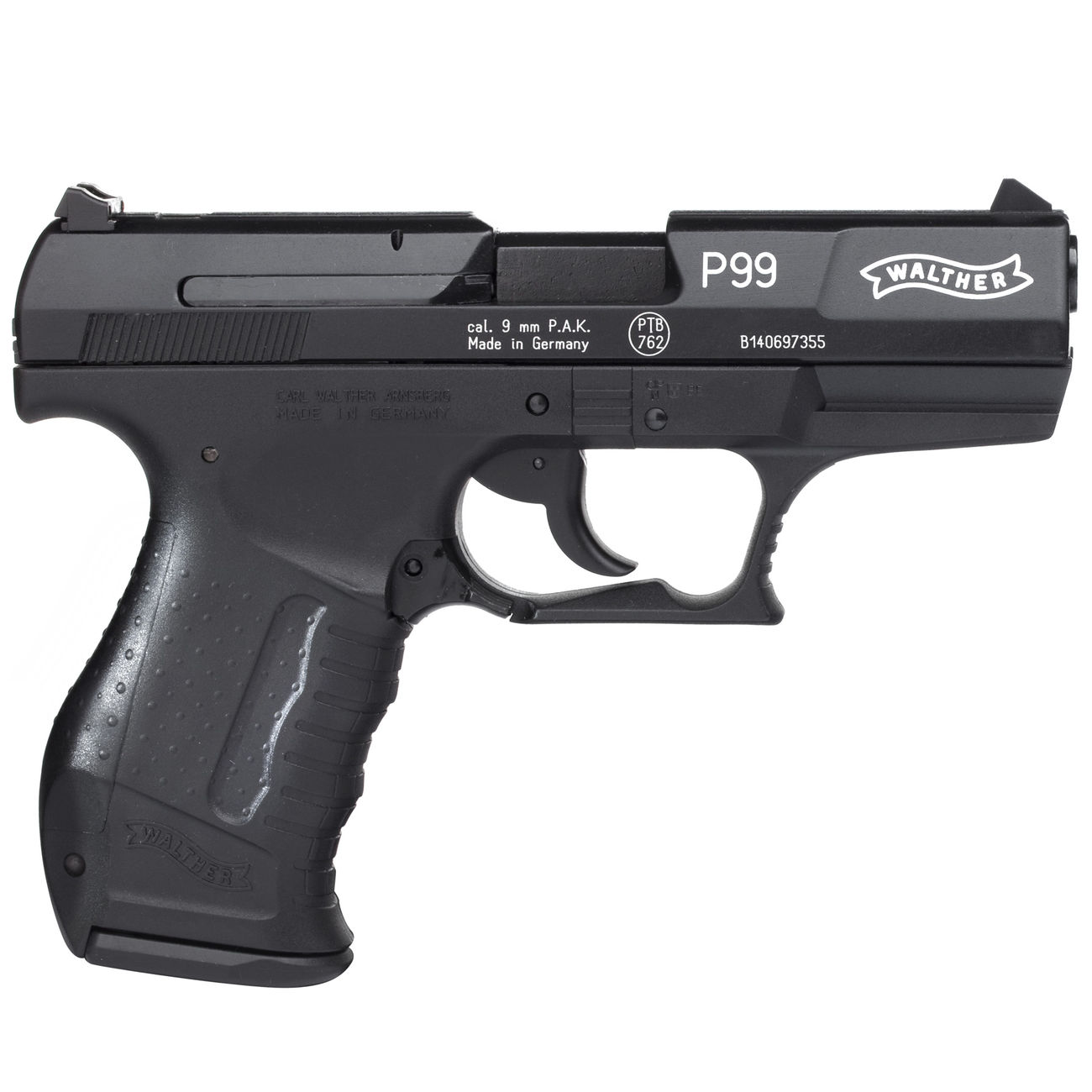 Walther P99 Schreckschuss Pistole 9mm P.A.K. schwarz Bild 2