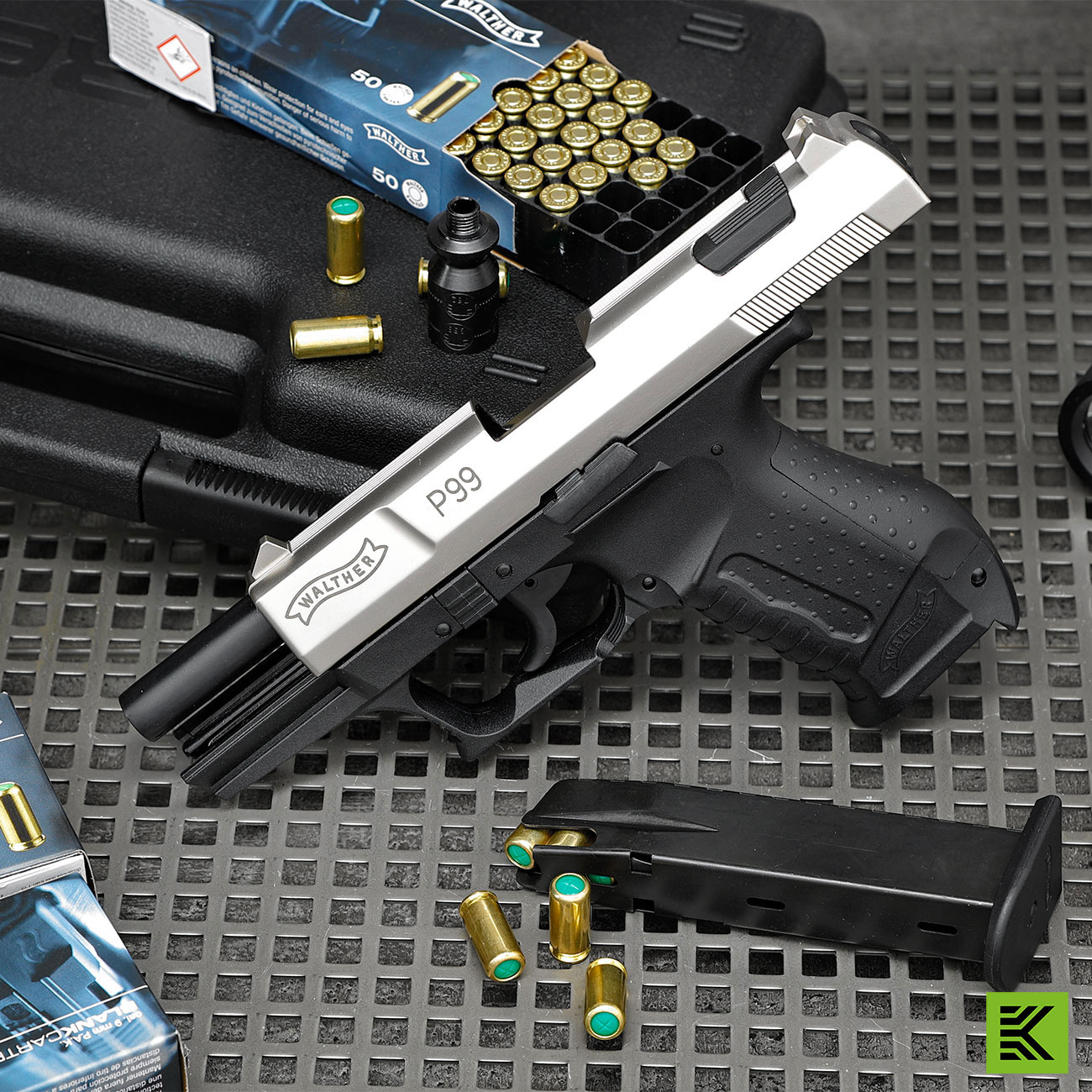 Walther P99 Schreckschuss Pistole 9mm P.A.K. bicolor Bild 1