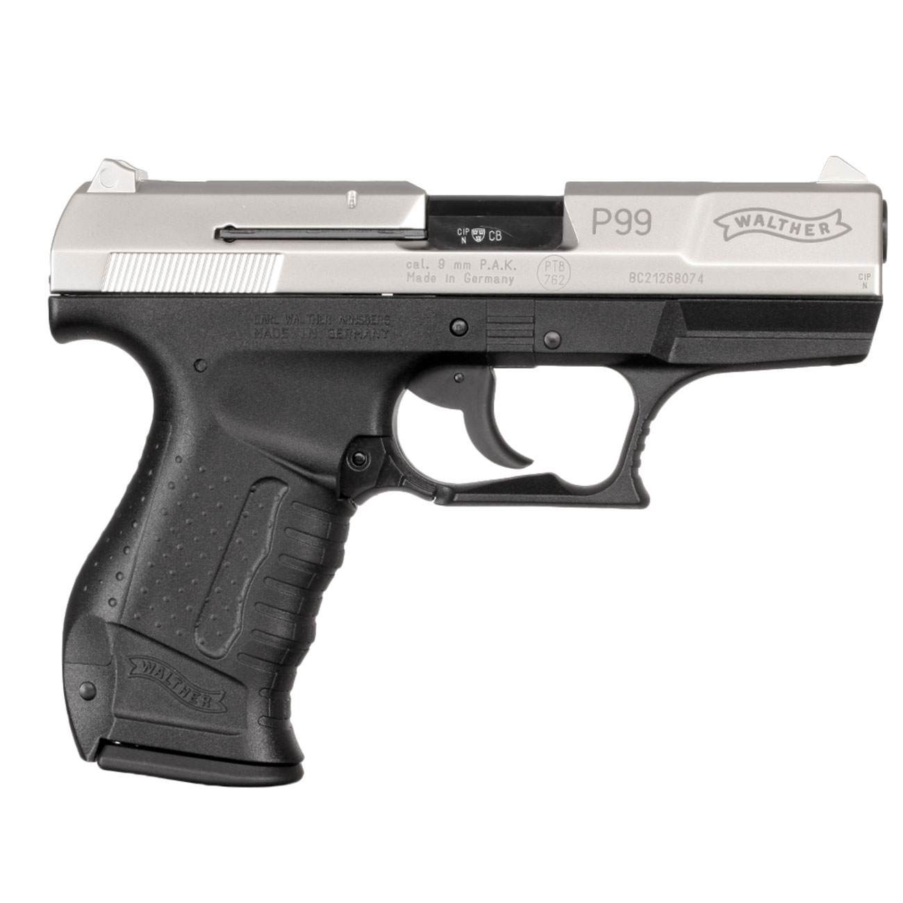 Walther P99 Schreckschuss Pistole 9mm P.A.K. bicolor Bild 3