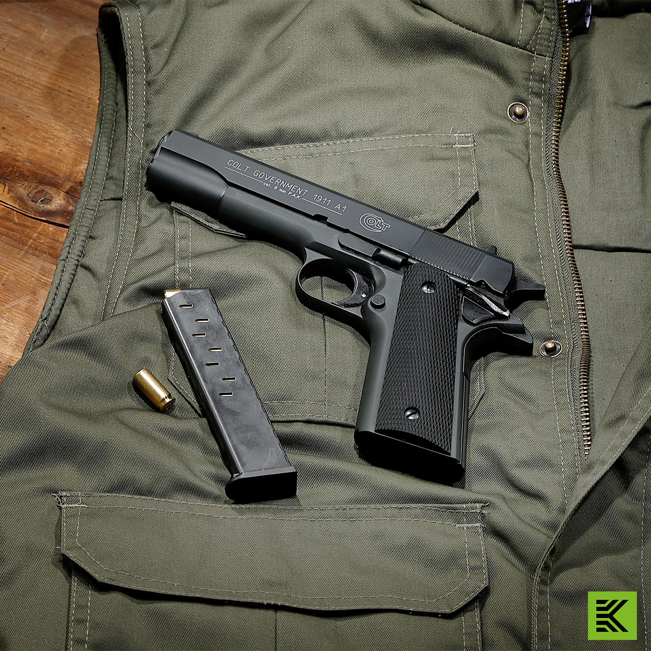 Colt Government 1911 A1 Schreckschuss Pistole brniert Bild 1