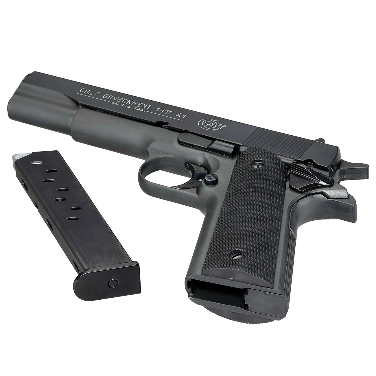 Colt Government 1911 A1 Schreckschuss Pistole brniert Bild 6