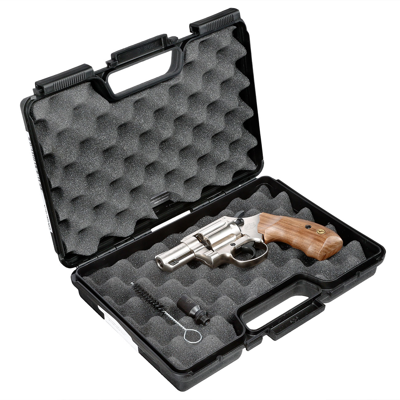 Colt Detective Special Schreckschuss Revolver Kal. 9mm R.K. Holzgriff vernickelt Bild 4