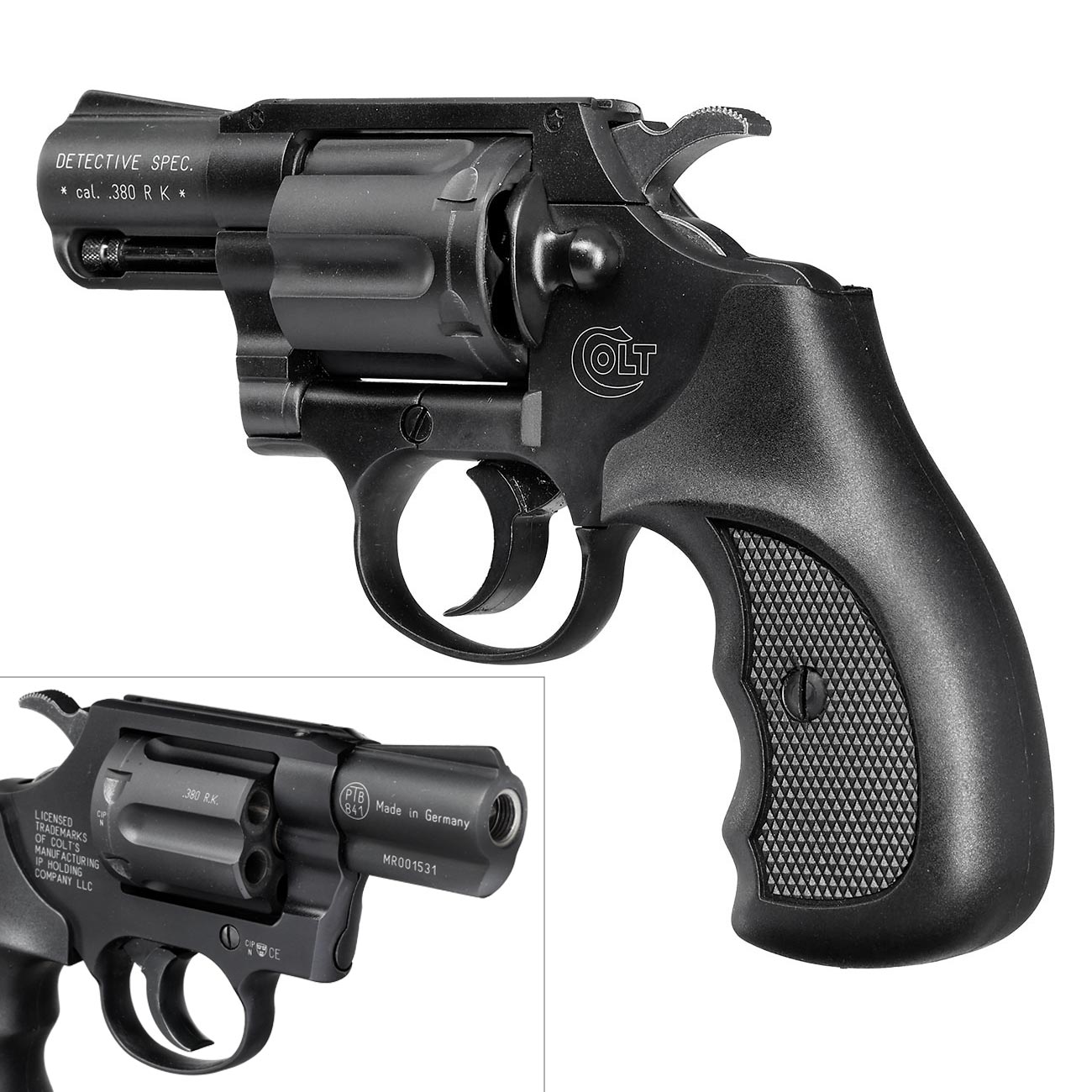 Colt Detective Special Schreckschuss Revolver Kal. 9mm R.K. schwarz brniert Bild 8
