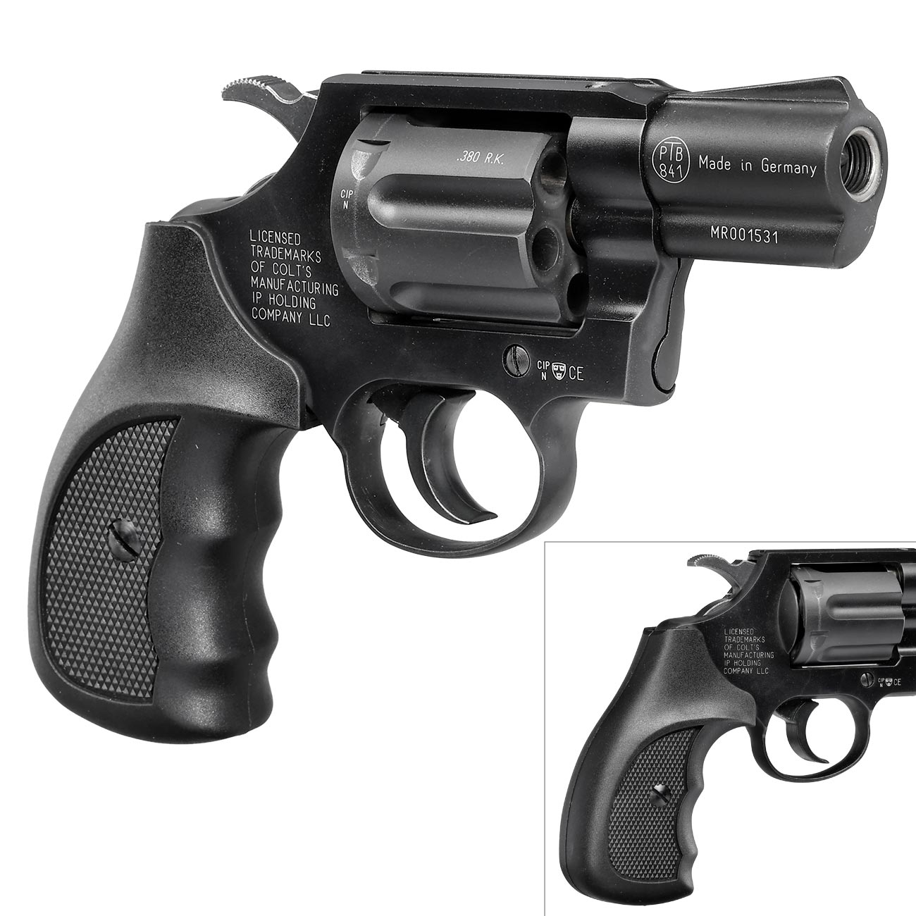 Colt Detective Special Schreckschuss Revolver Kal. 9mm R.K. schwarz brniert Bild 9