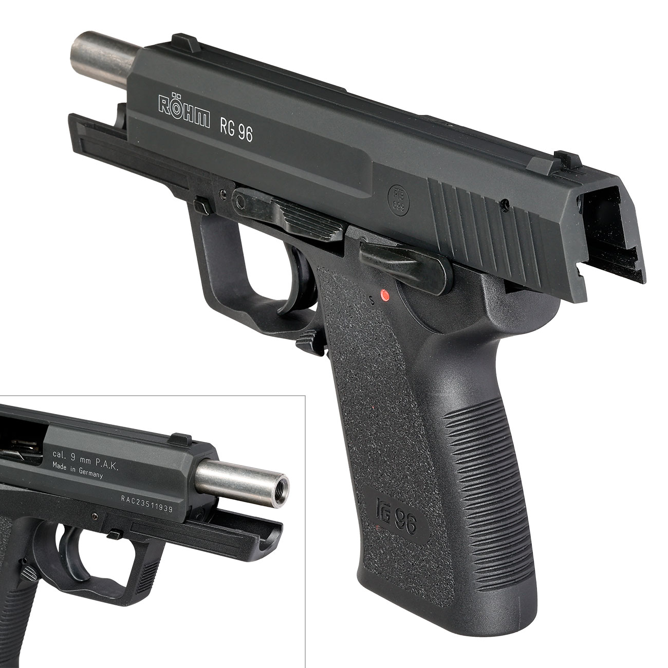 Rhm RG 96 Schreckschuss Pistole brniert Bild 8
