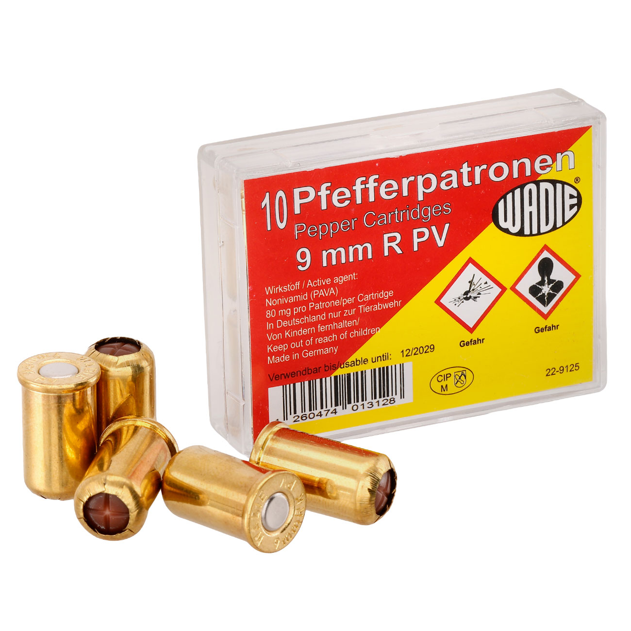 Pfefferpatronen Kaliber 9 mm Revolver 10 Stck