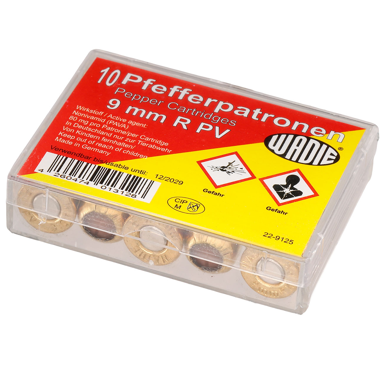 Pfefferpatronen Kaliber 9 mm Revolver 10 Stck Bild 3