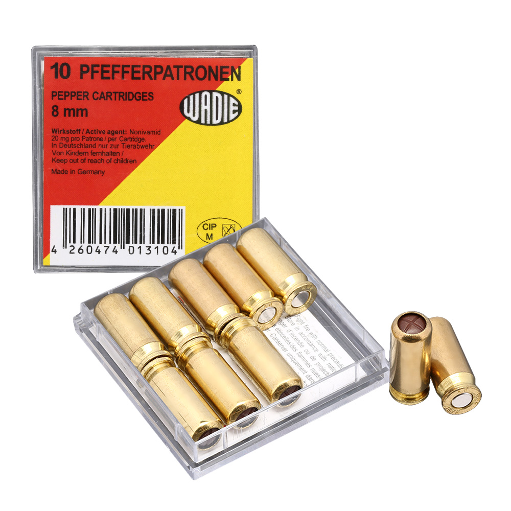 Pfefferpatronen Kaliber 8 mm 10 Stck