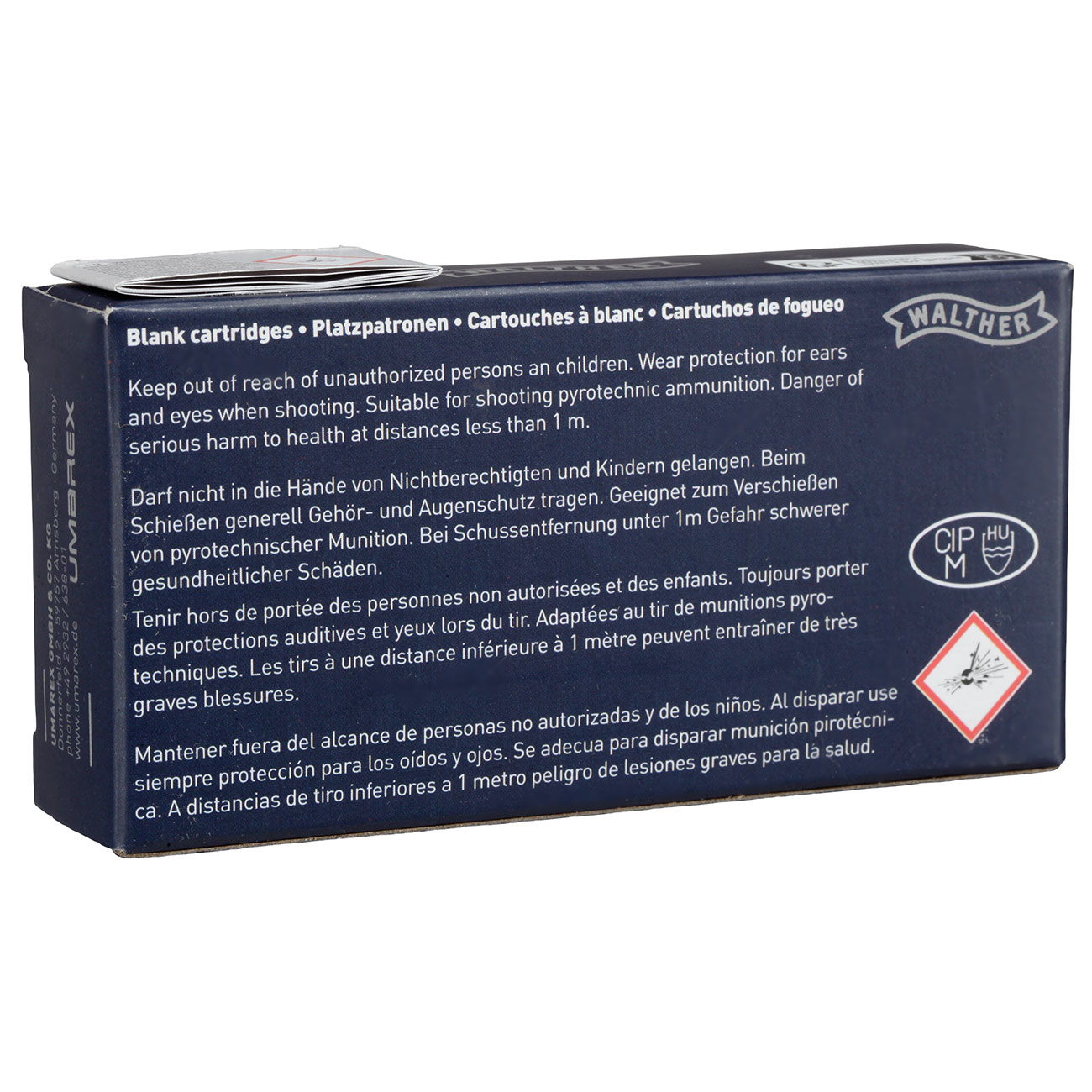 Walther Knallpatronen - Platzpatronen 9mm P.A.K. 50 Stck Bild 2