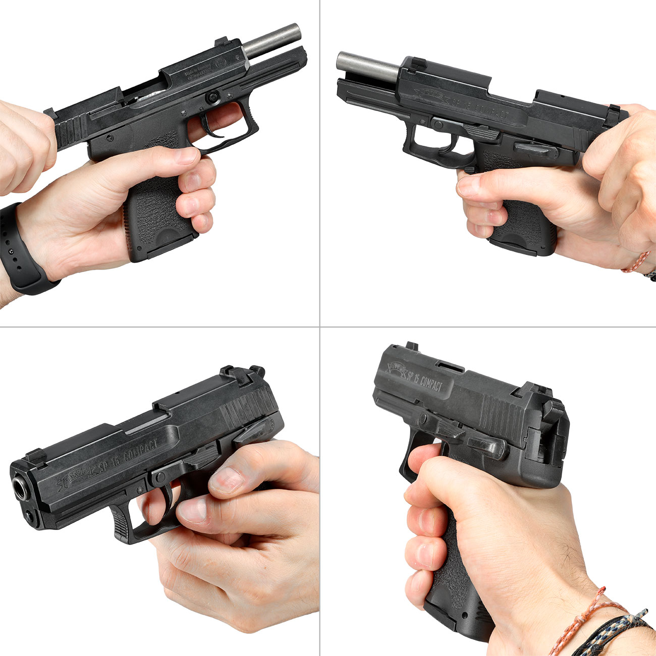 ME IWG SP 15 Compact Schreckschuss Pistole brniert 9mm P.A.K. Bild 11