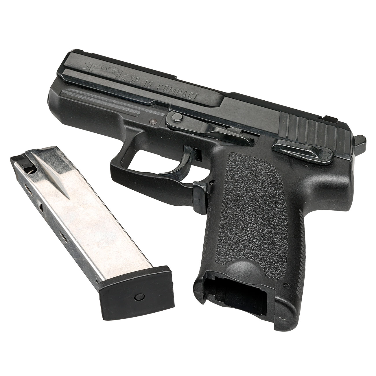 ME IWG SP 15 Compact Schreckschuss Pistole brniert 9mm P.A.K. Bild 6