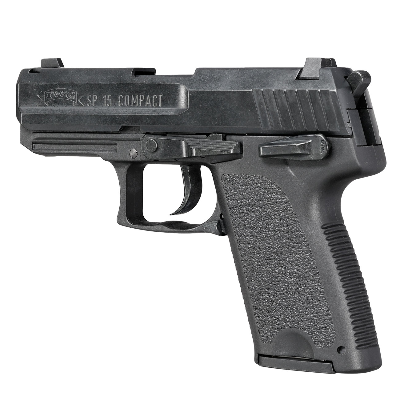 ME IWG SP 15 Compact Schreckschuss Pistole brniert 9mm P.A.K. Bild 7