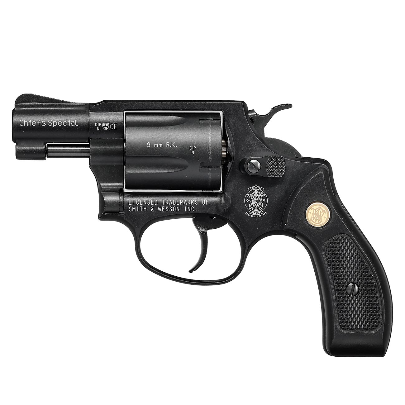 Smith & Wesson Chiefs Special Schreckschussrevolver Kal. 9mm R.K. brniert