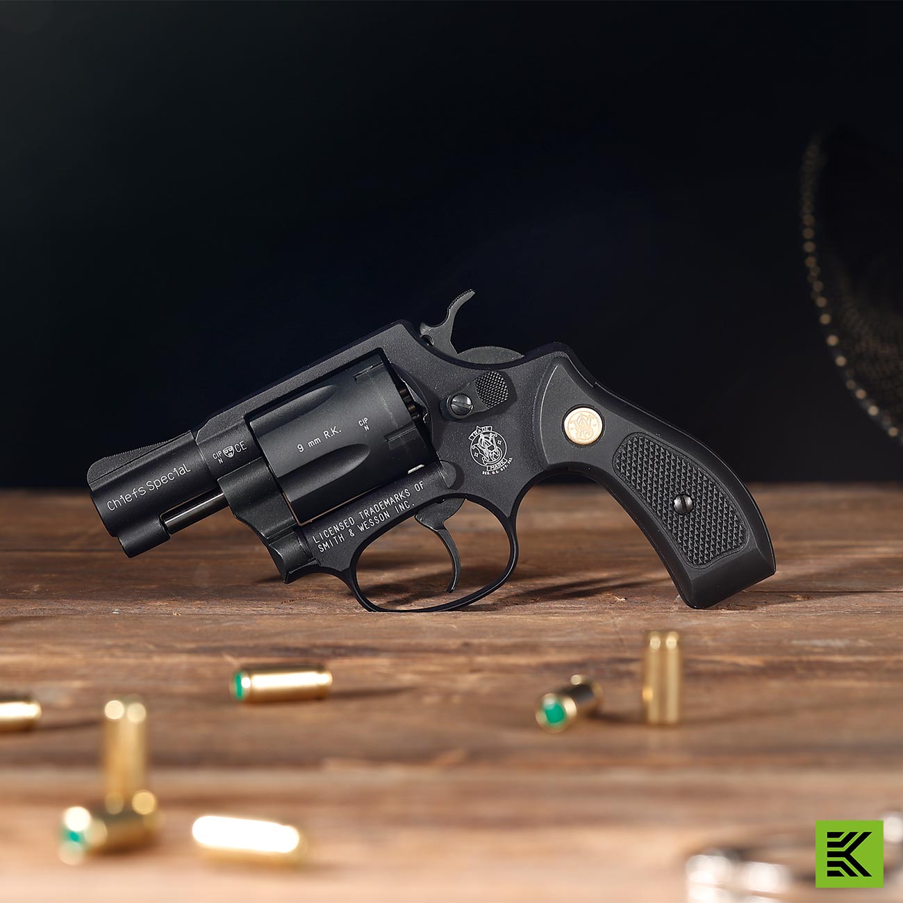 Smith & Wesson Chiefs Special Schreckschussrevolver Kal. 9mm R.K. brniert Bild 1