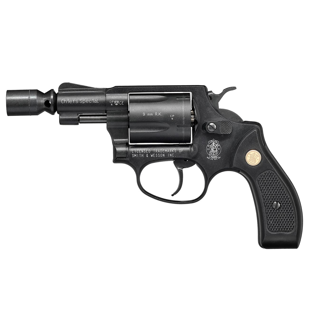 Smith & Wesson Chiefs Special Schreckschussrevolver Kal. 9mm R.K. brniert Bild 10