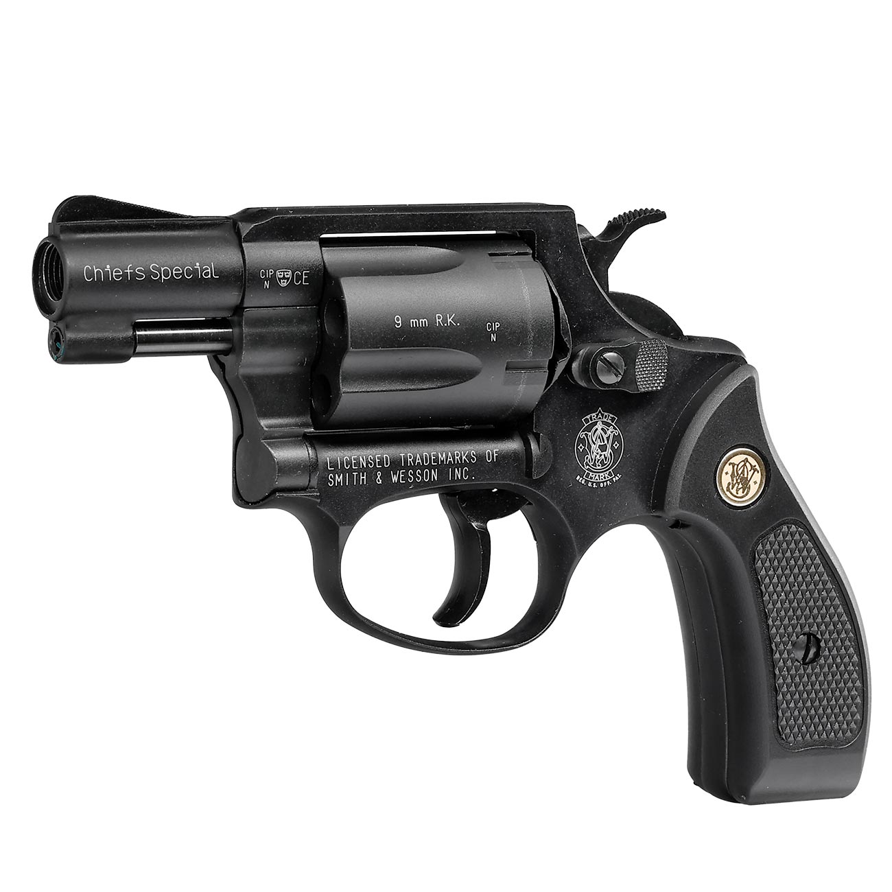 Smith & Wesson Chiefs Special Schreckschussrevolver Kal. 9mm R.K. brniert Bild 2