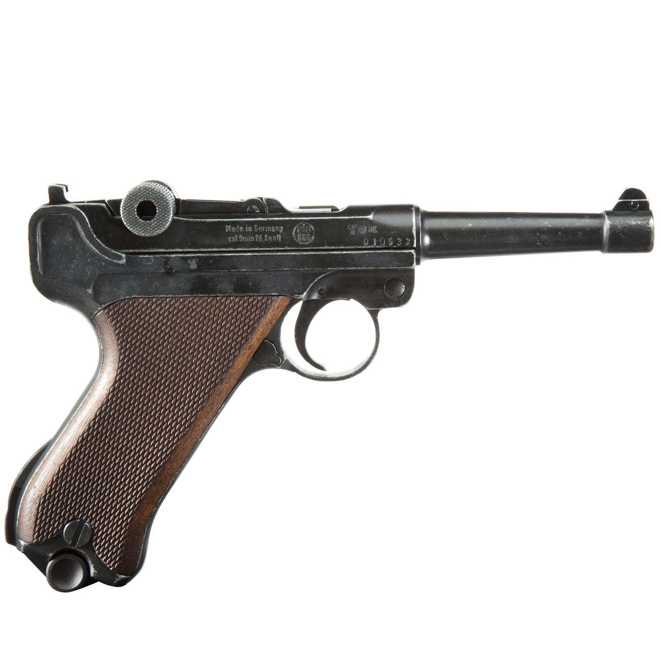 ME Modell P08 Parabellum Schreckschuss Pistole 9 mm P.A.K. antik finish WWII Bild 1