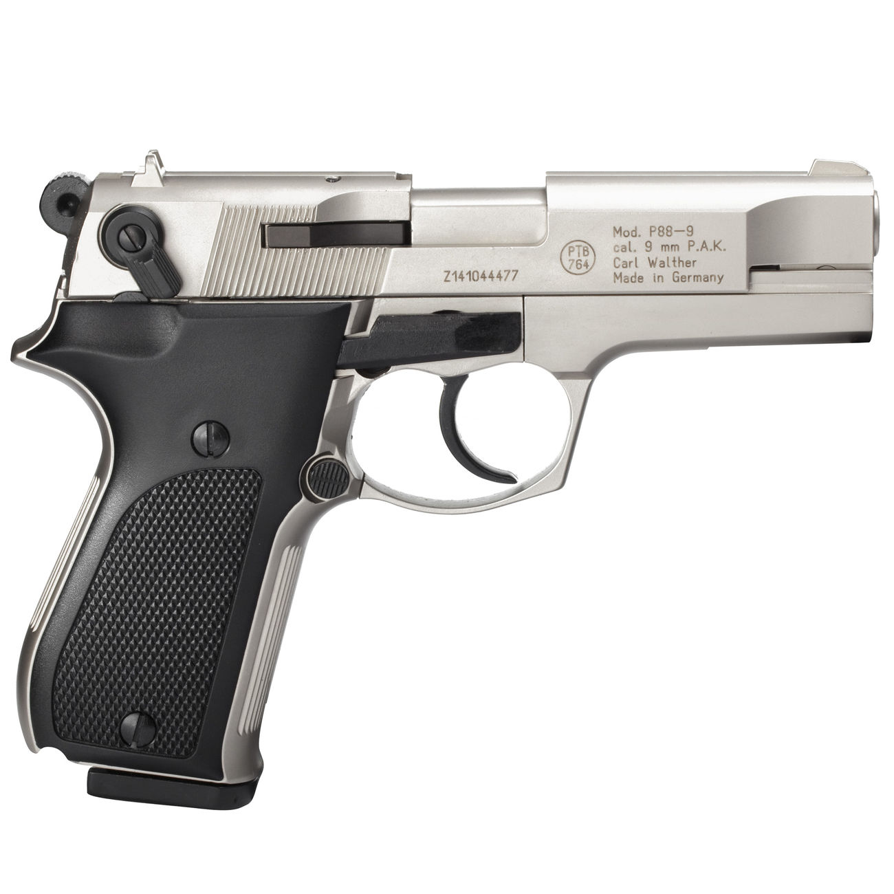 Walther P88 Schreckschuss Pistole 9mm P.A.K. bicolor/vernickelt Bild 1