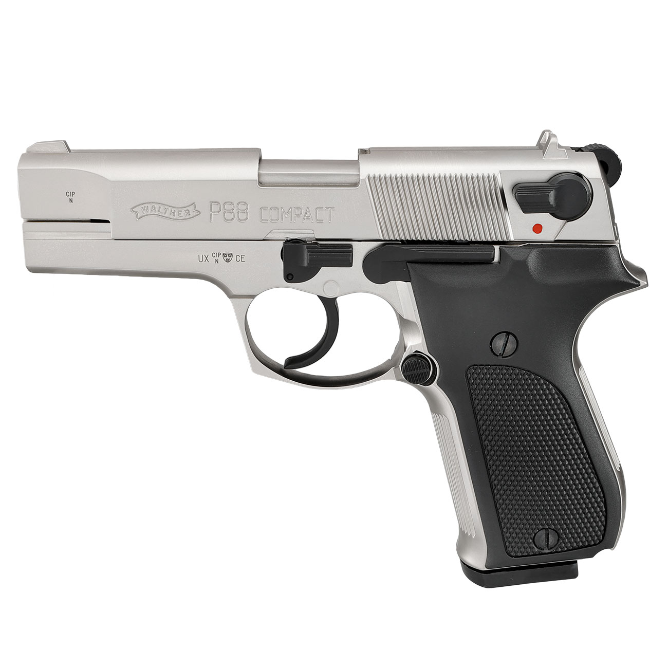 Walther P88 Schreckschuss Pistole 9mm P.A.K. bicolor/vernickelt