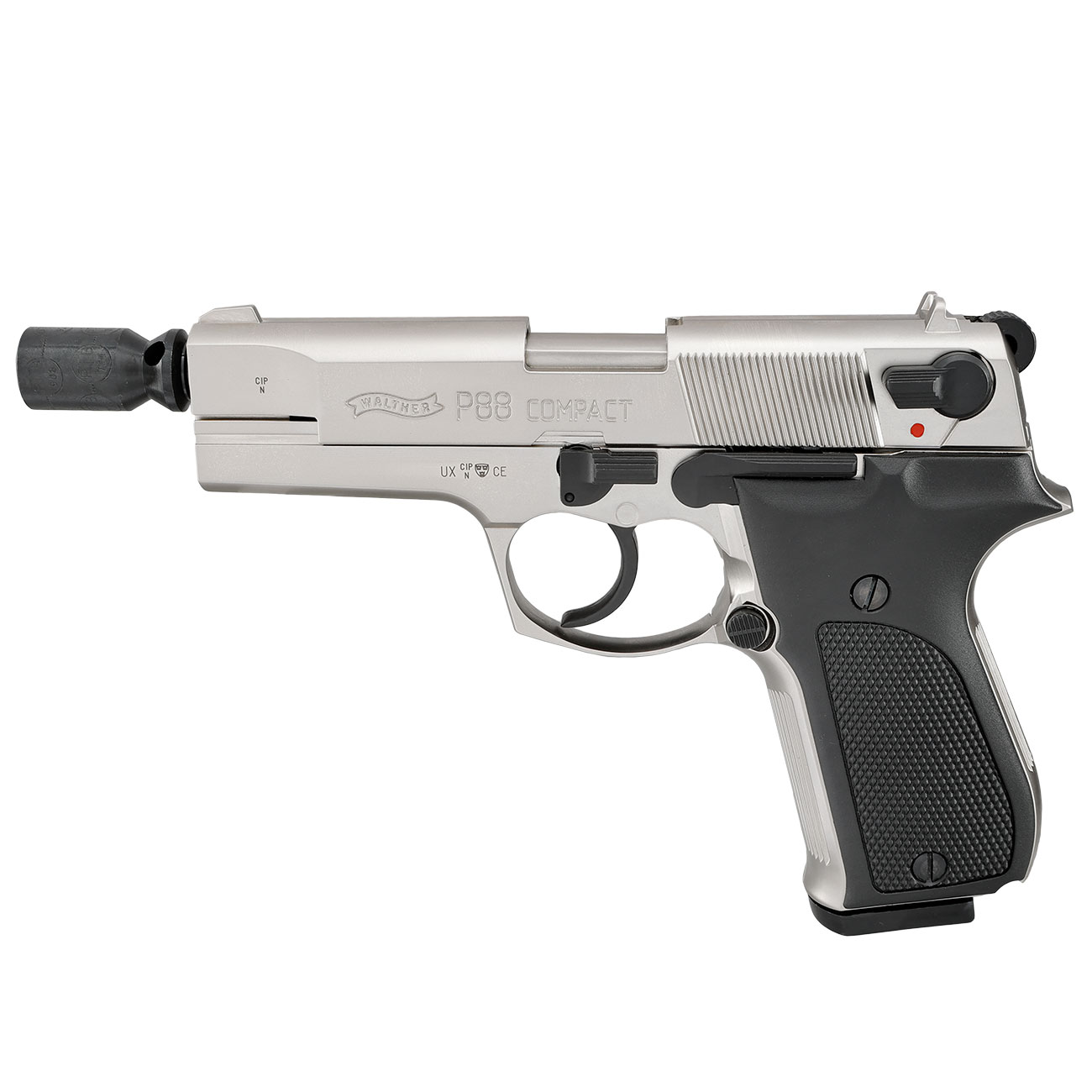 Walther P88 Schreckschuss Pistole 9mm P.A.K. bicolor/vernickelt Bild 10