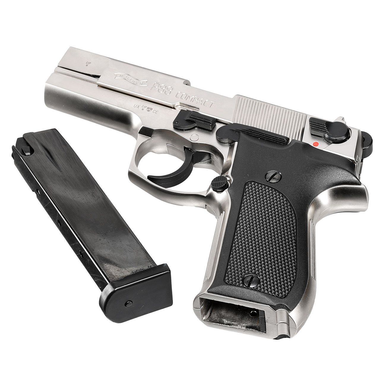 Walther P88 Schreckschuss Pistole 9mm P.A.K. bicolor/vernickelt Bild 6
