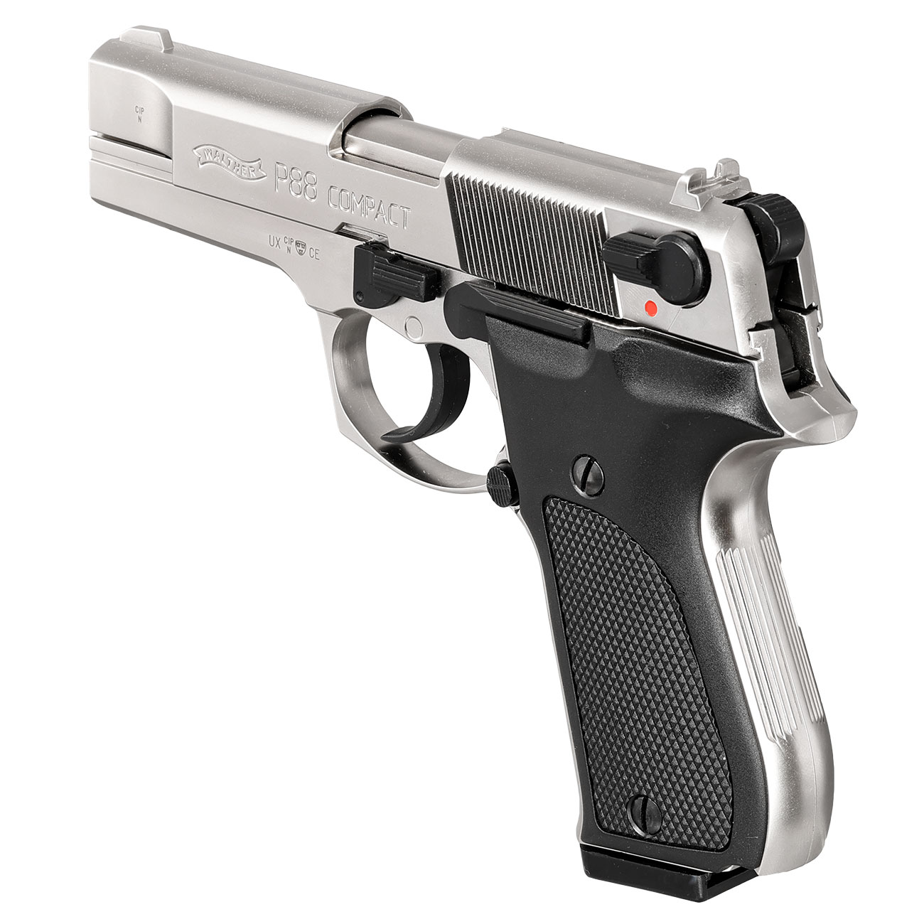 Walther P88 Schreckschuss Pistole 9mm P.A.K. bicolor/vernickelt Bild 7
