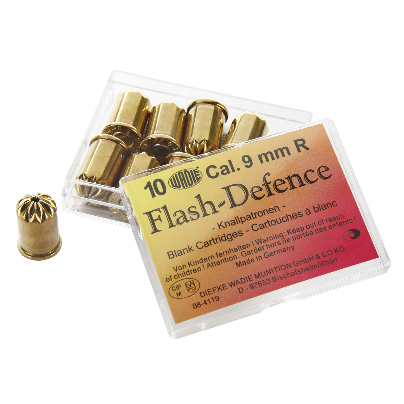 Flash Defence 9mm 10 Stück für Revolver