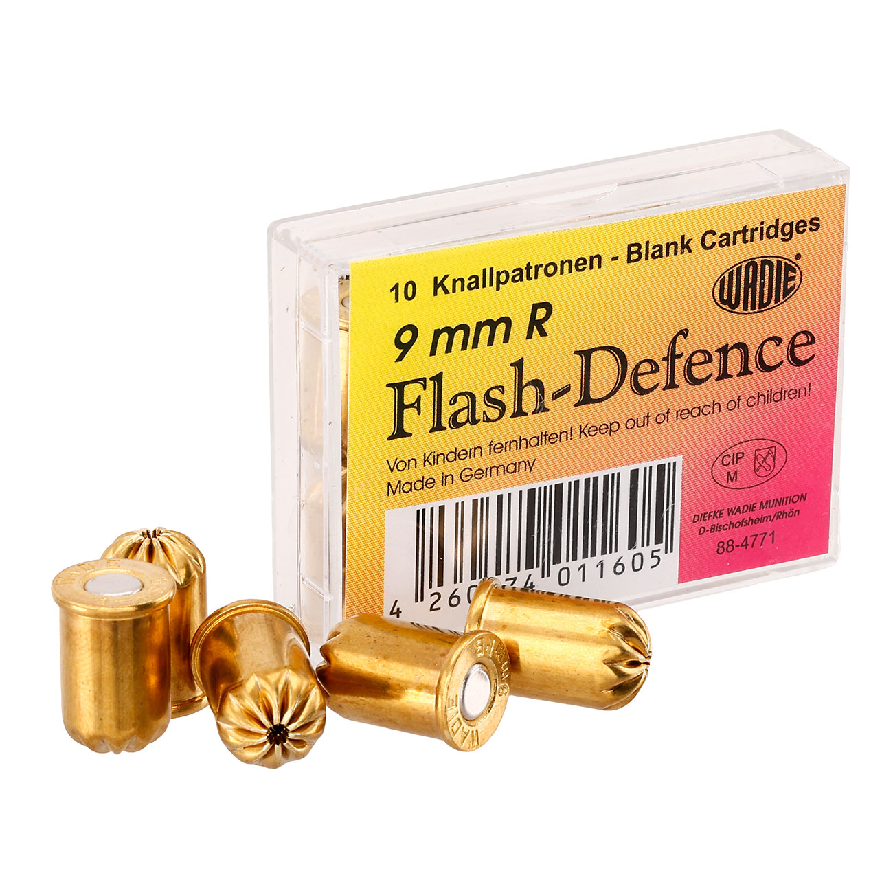 Flash Defence 9mm 10 Stck fr Revolver