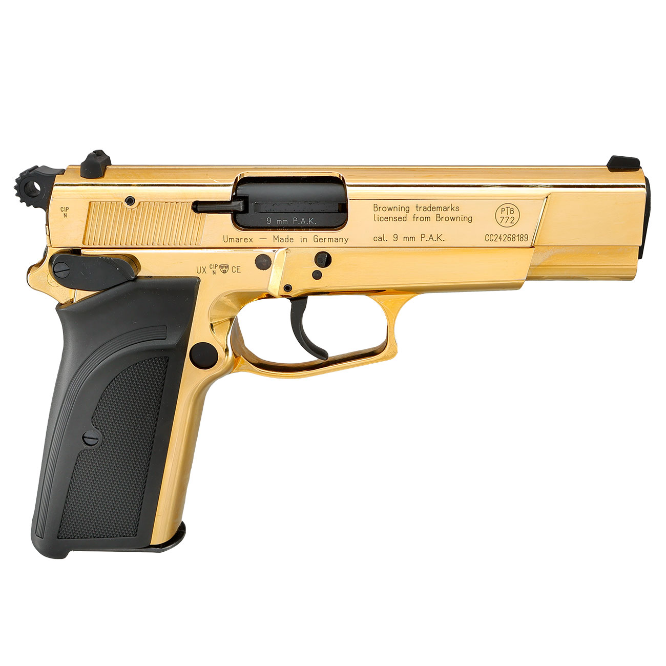 Browning GPDA9 Schreckschuss Pistole 9mm P.A.K. gold finish Bild 3