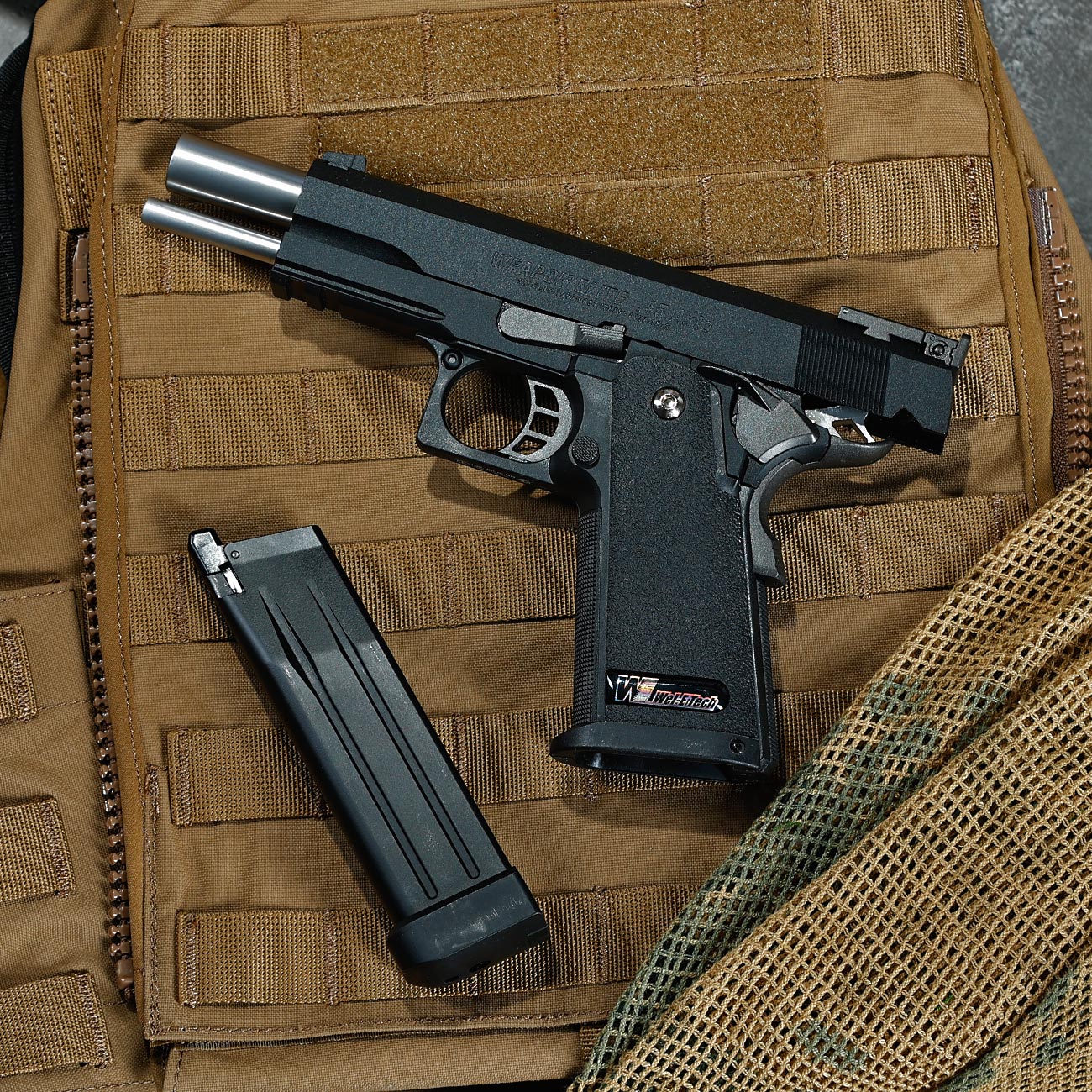 Wei ETech Hi-Capa 5.1 R-Type Vollmetall GBB 6mm BB schwarz Bild 1