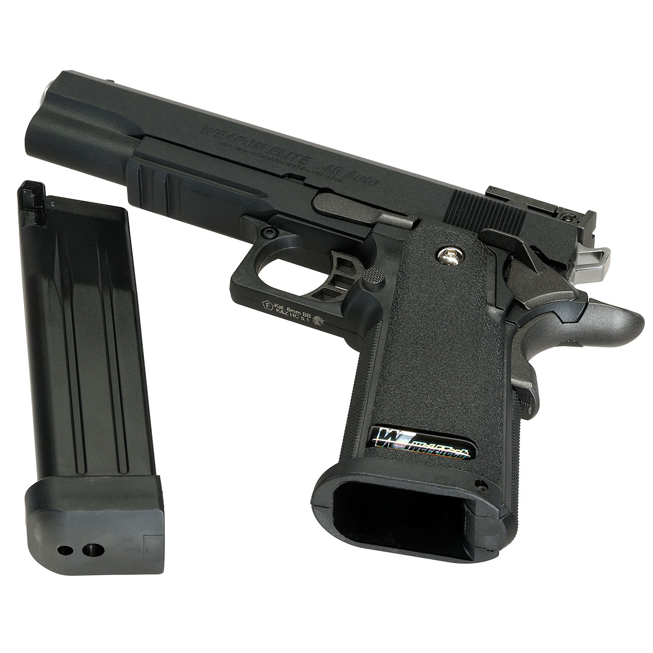Wei ETech Hi-Capa 5.1 R-Type Vollmetall GBB 6mm BB schwarz Bild 7