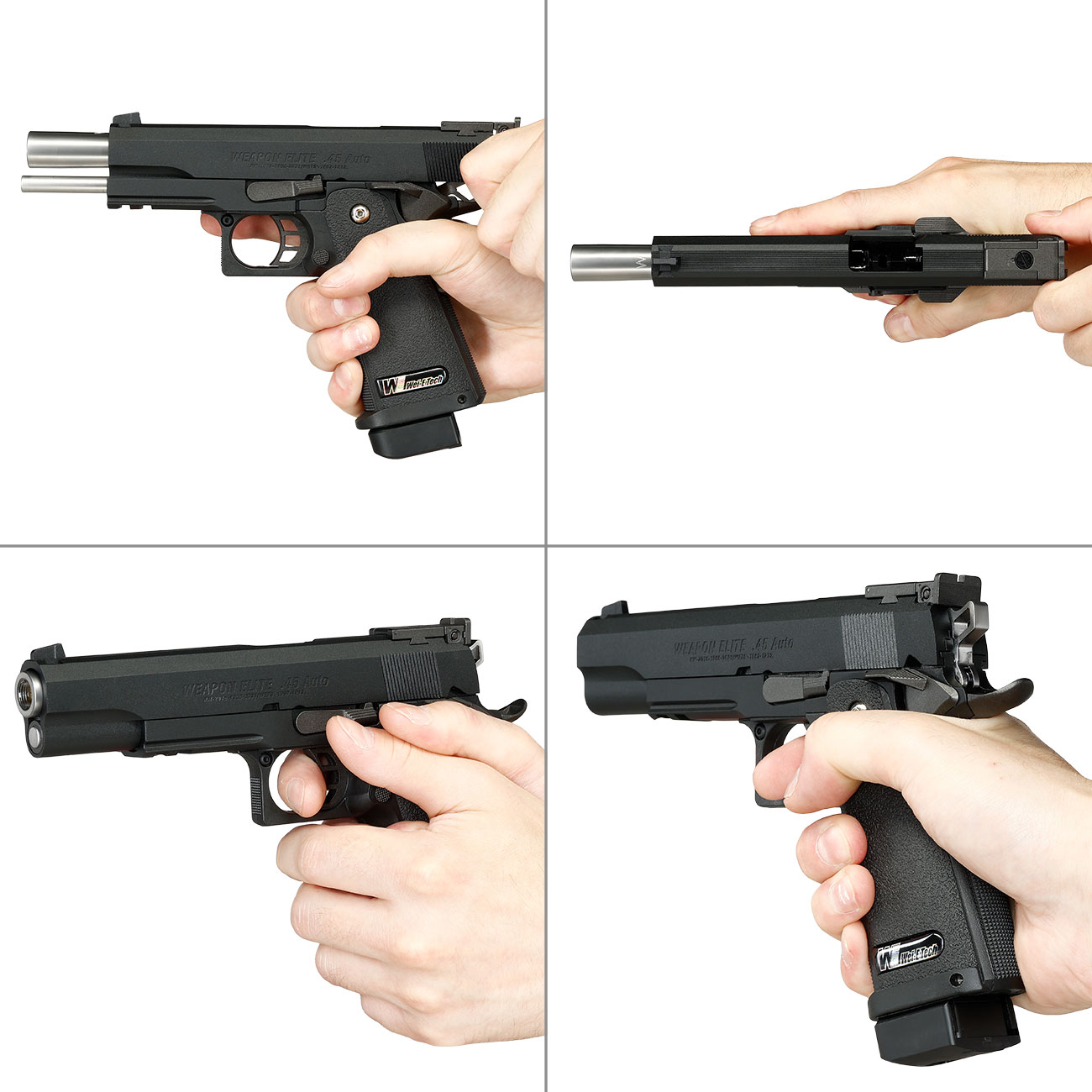 Wei ETech Hi-Capa 5.1 R-Type Vollmetall GBB 6mm BB schwarz Bild 8