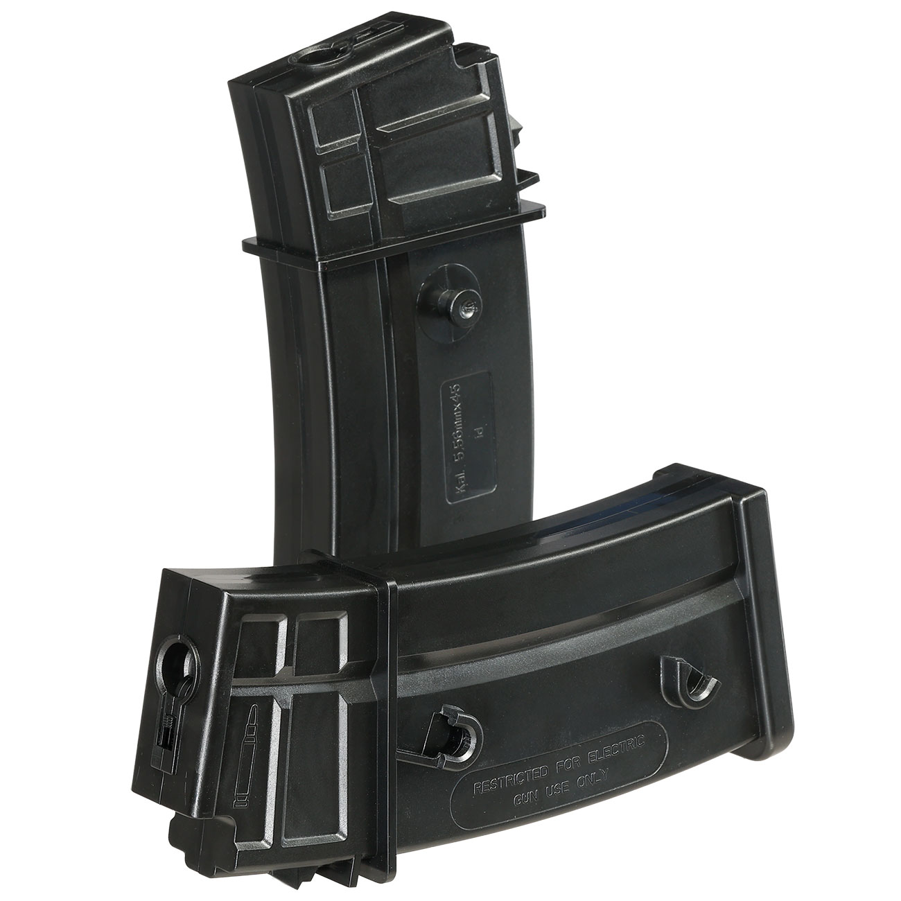 MAG G36 Polymer Magazin Mid-Cap 100 Schuss schwarz - 2er Set