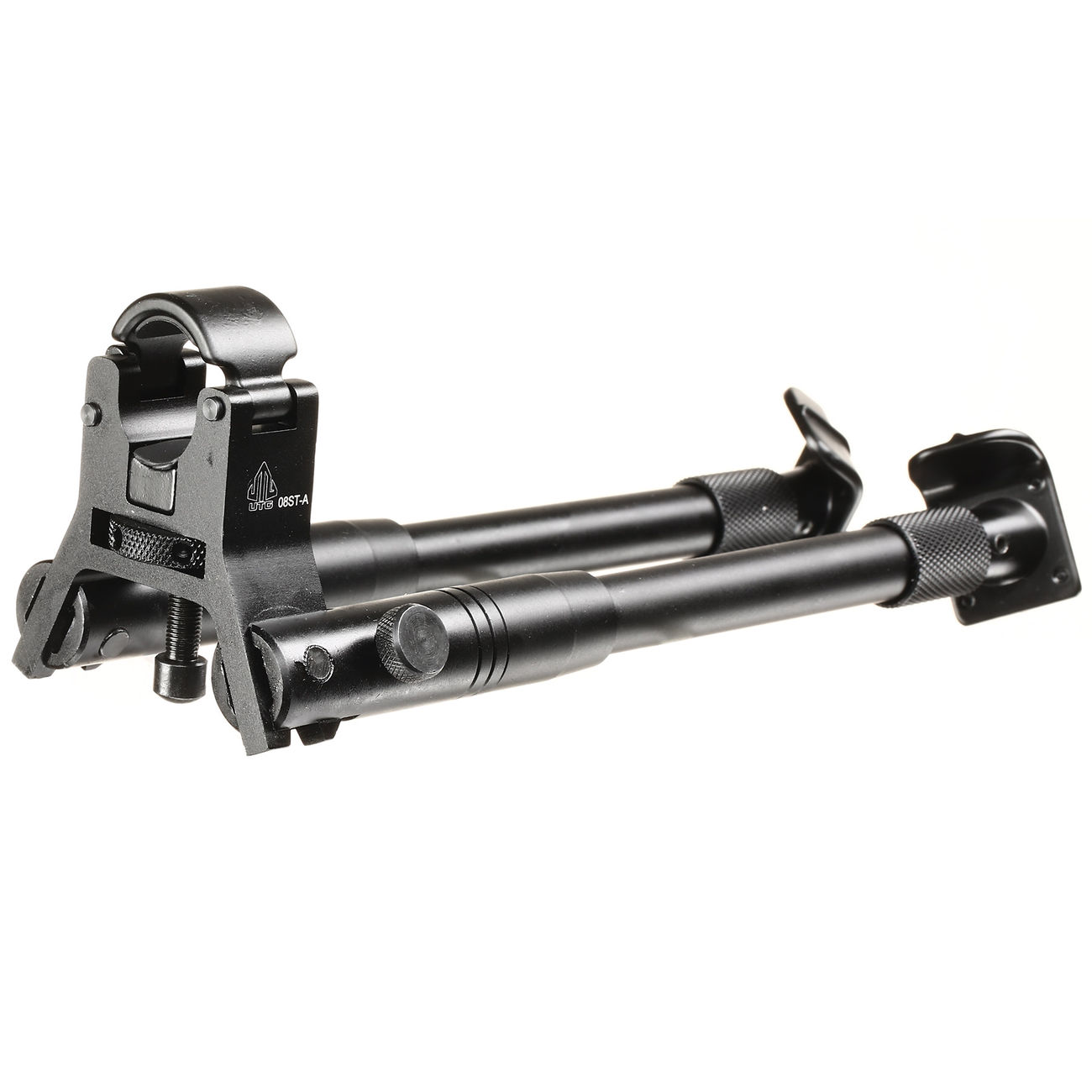 UTG Tactical Clamp-On Bipod Metall Zweibein - Metallfüße 190 - 250mm schwarz Bild 4