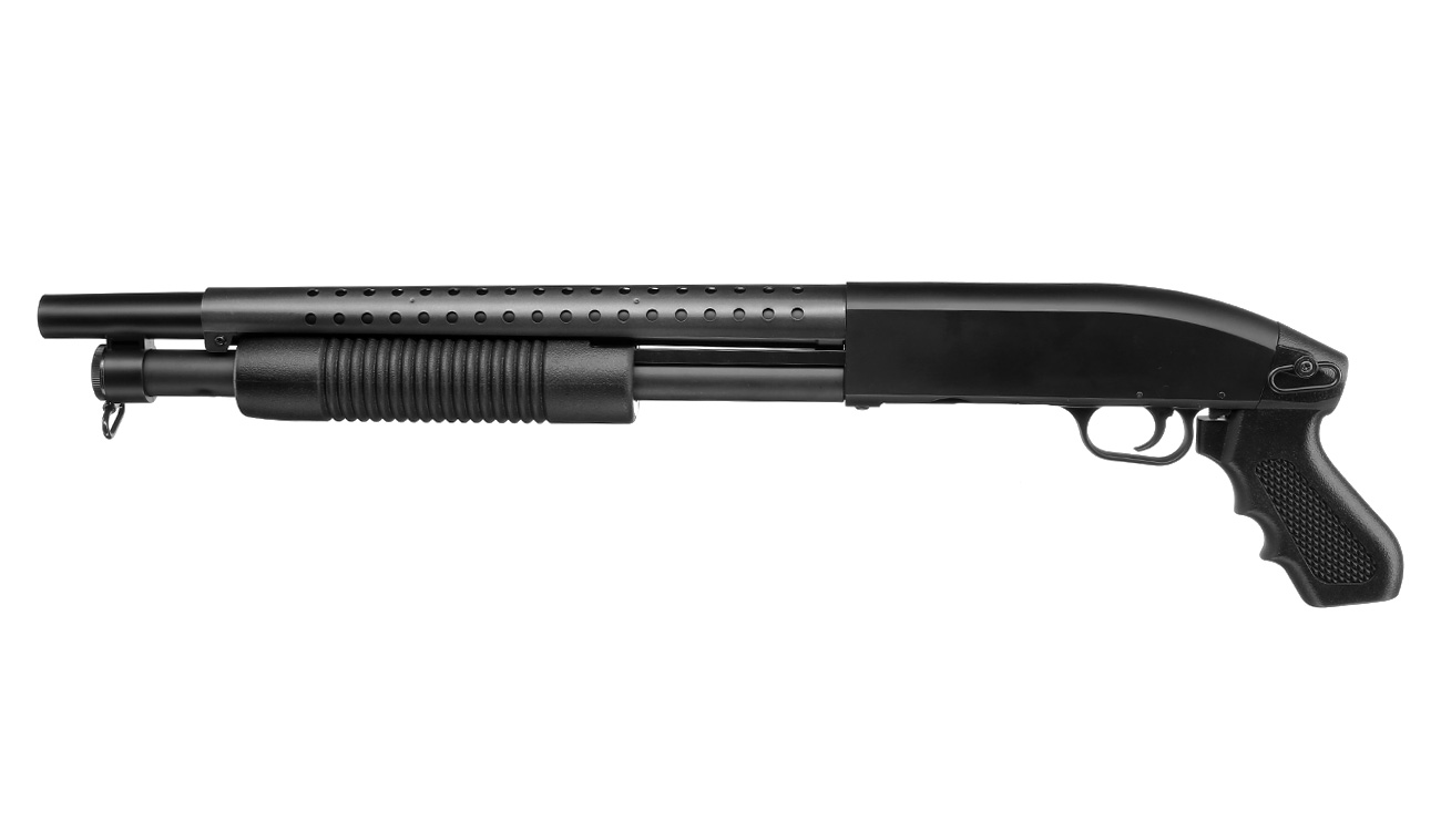 D.E. M500 Combat Shotgun Shorty Version Springer 6mm BB schwarz Bild 1