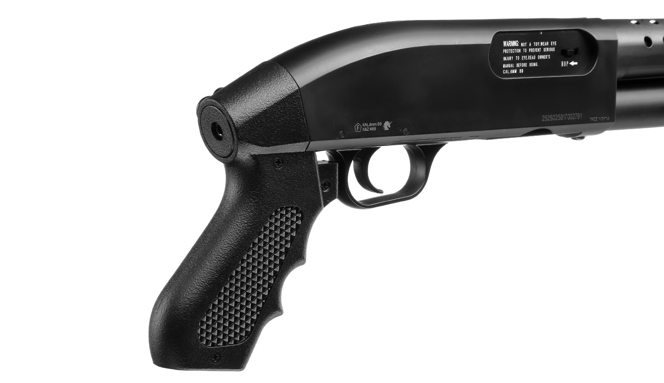 D.E. M500 Combat Shotgun Shorty Version Springer 6mm BB schwarz Bild 8